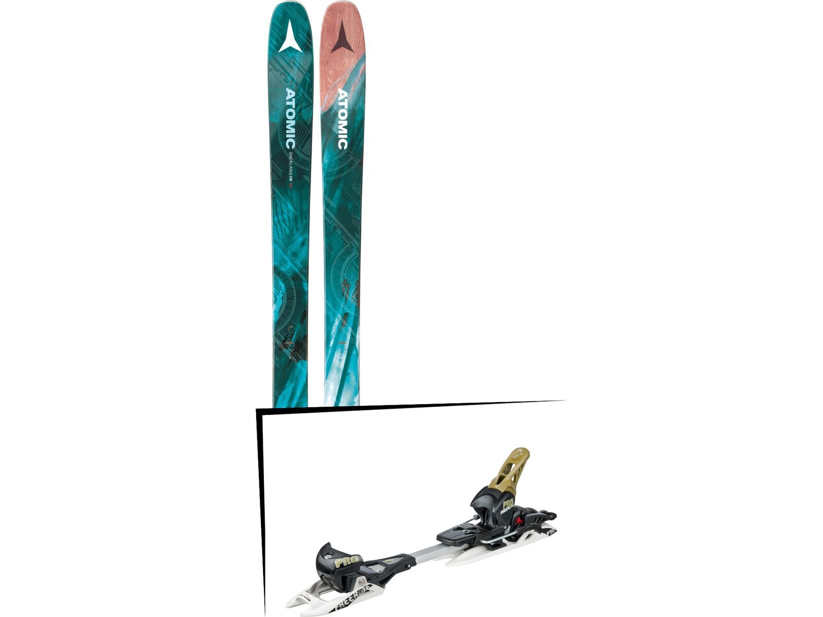 Set: Atomic Backland FR 102 W 2018 + Fritschi Diamir Freeride Pro schwarz-olive | Bild 1