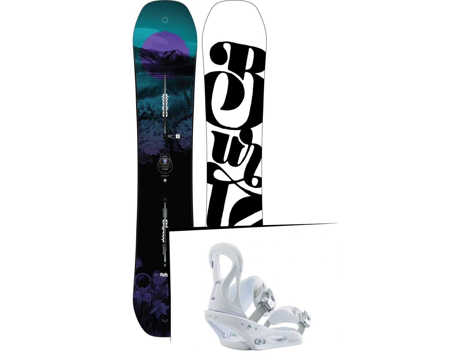Set: Burton Feelgood Flying V 2019 + Stiletto (2218486S) | Bild 1