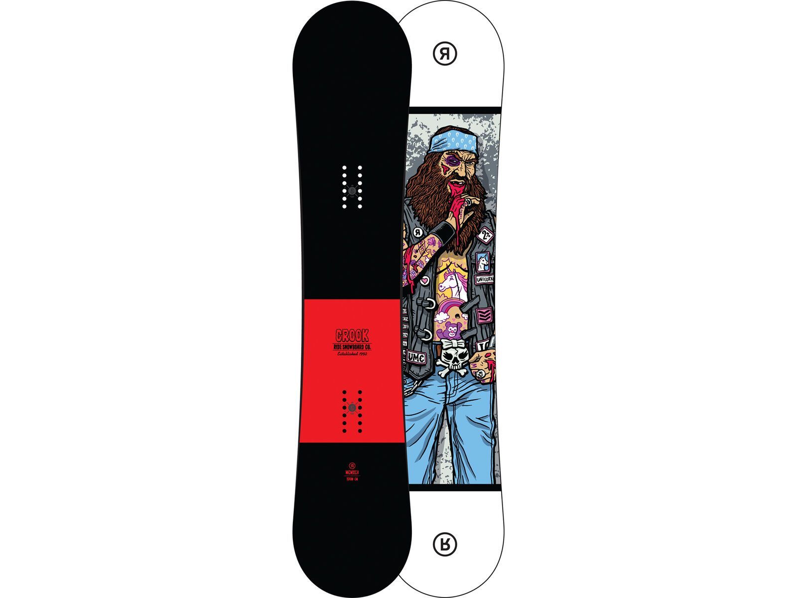 Set: Ride Crook Wide 2017 + Flow Five Hybrid 2017, blue - Snowboardset | Bild 2