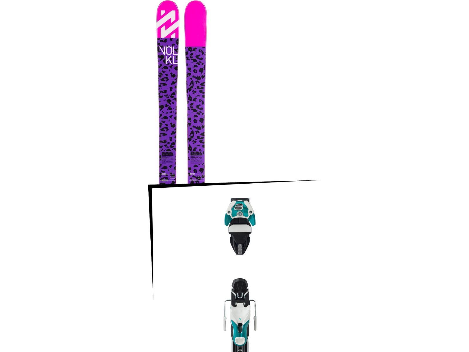 Set: Völkl Pyra 2016 + Atomic Warden 11 DT 90 mm, white/mint - Skiset | Bild 1