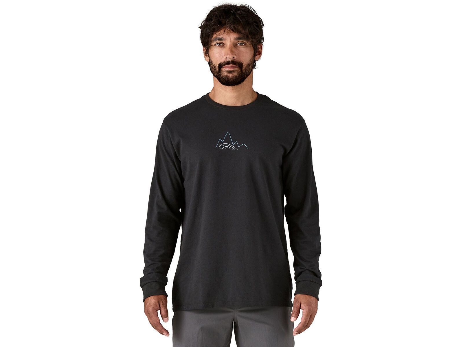 Patagonia Men's Long-Sleeved Berm Logo Responsibili-Tee, black | Bild 3