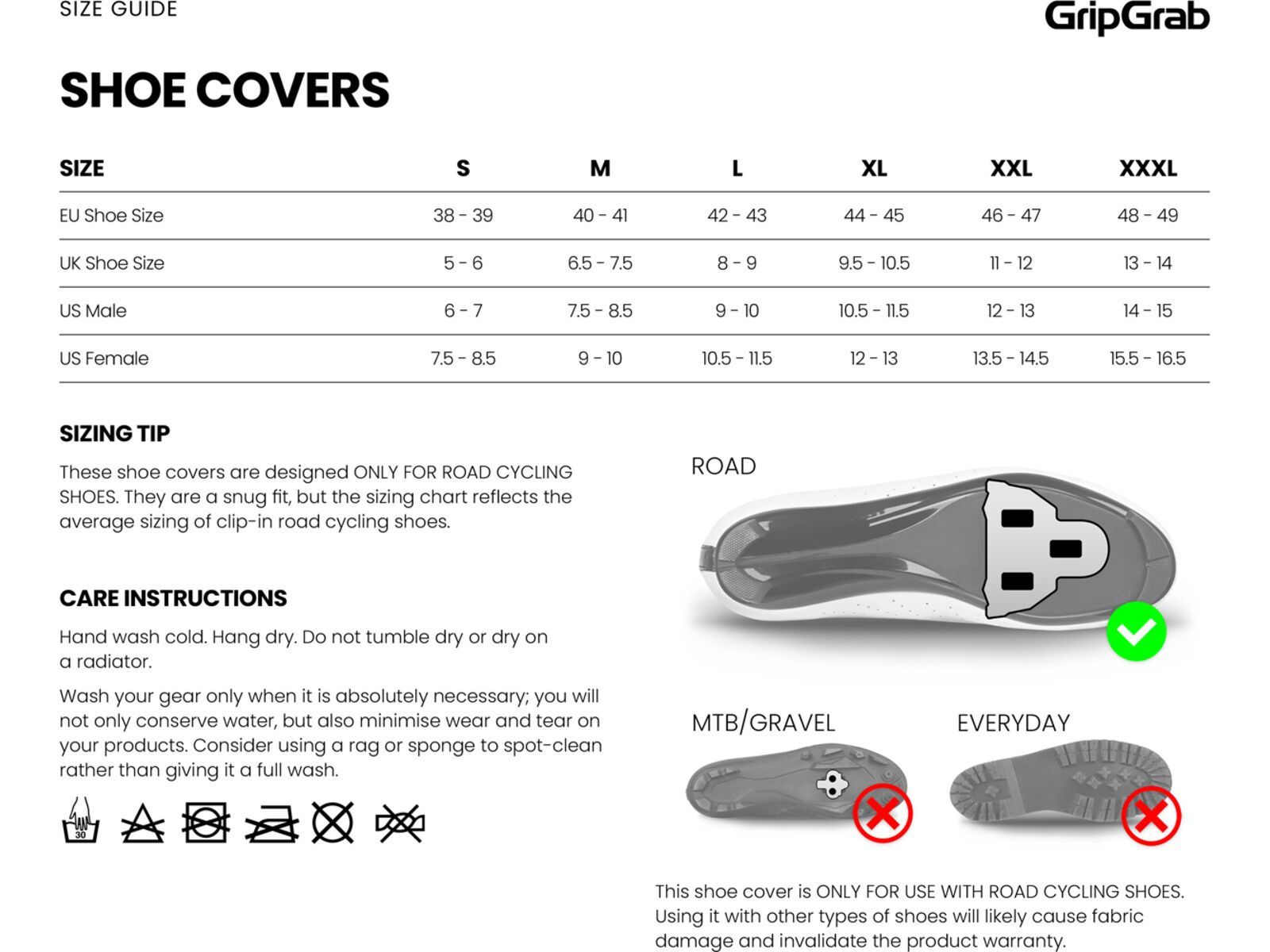 GripGrap PACR Waterproof Road Shoe Covers, black | Bild 8