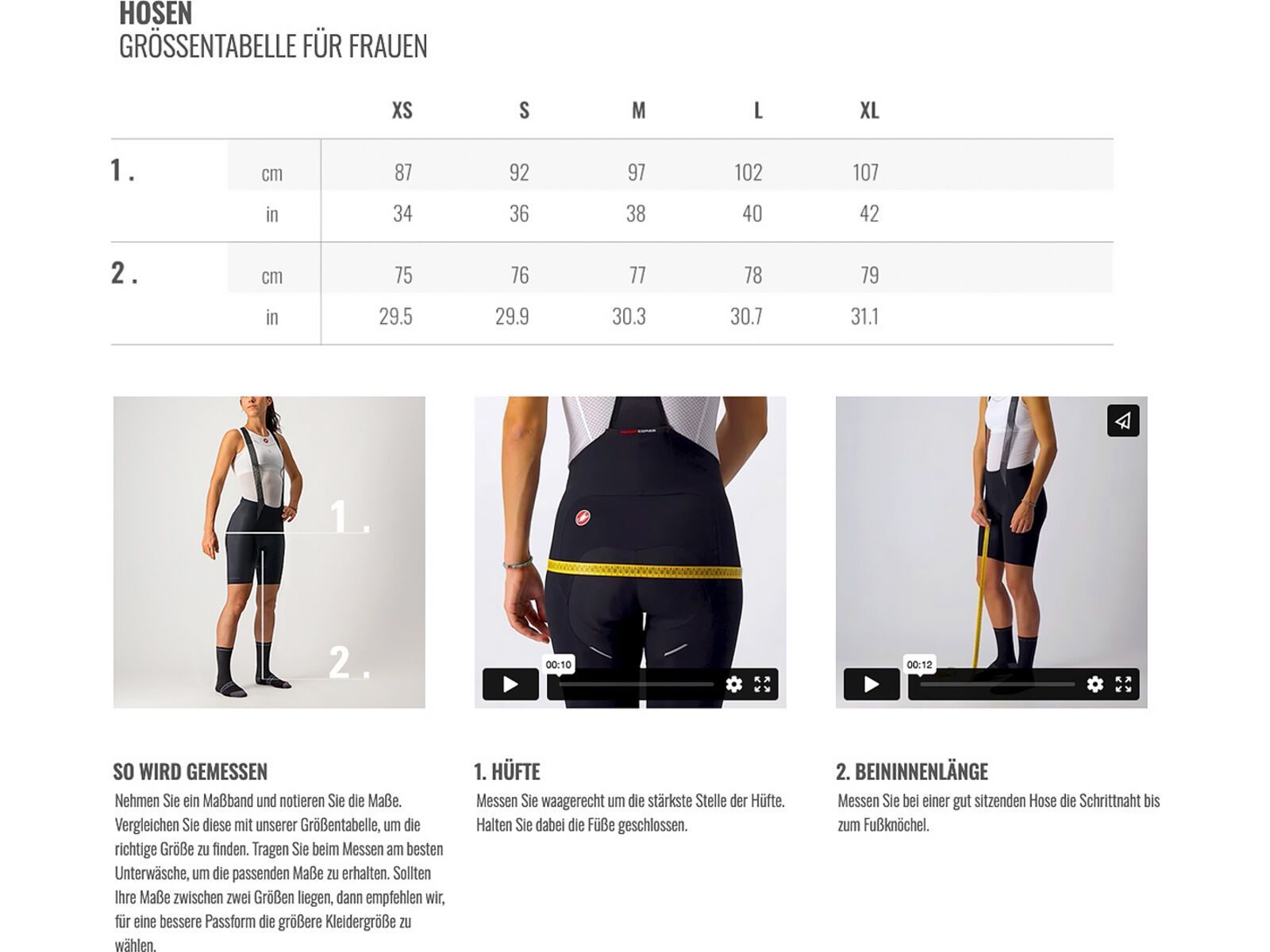 Castelli Polare 2 W Bibtight, black | Bild 10