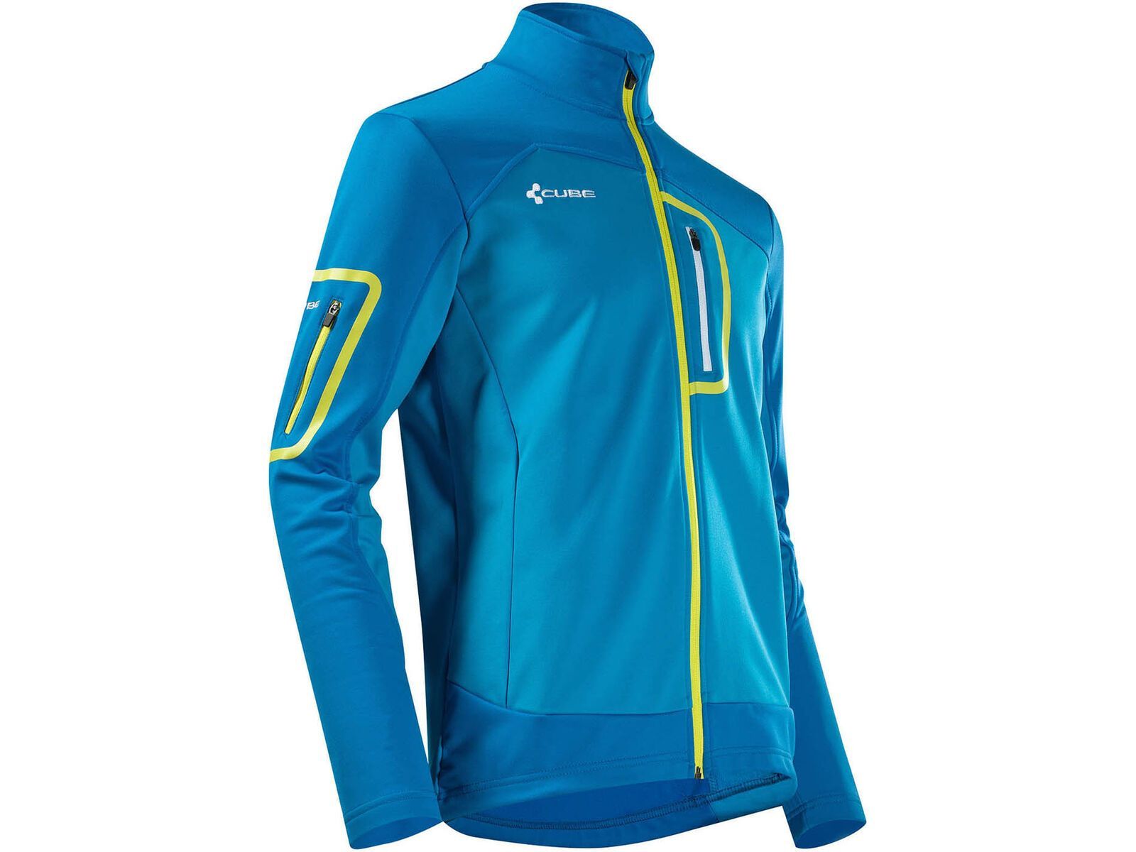 Cube Powerstretch Jacke, blau/lime | Bild 1