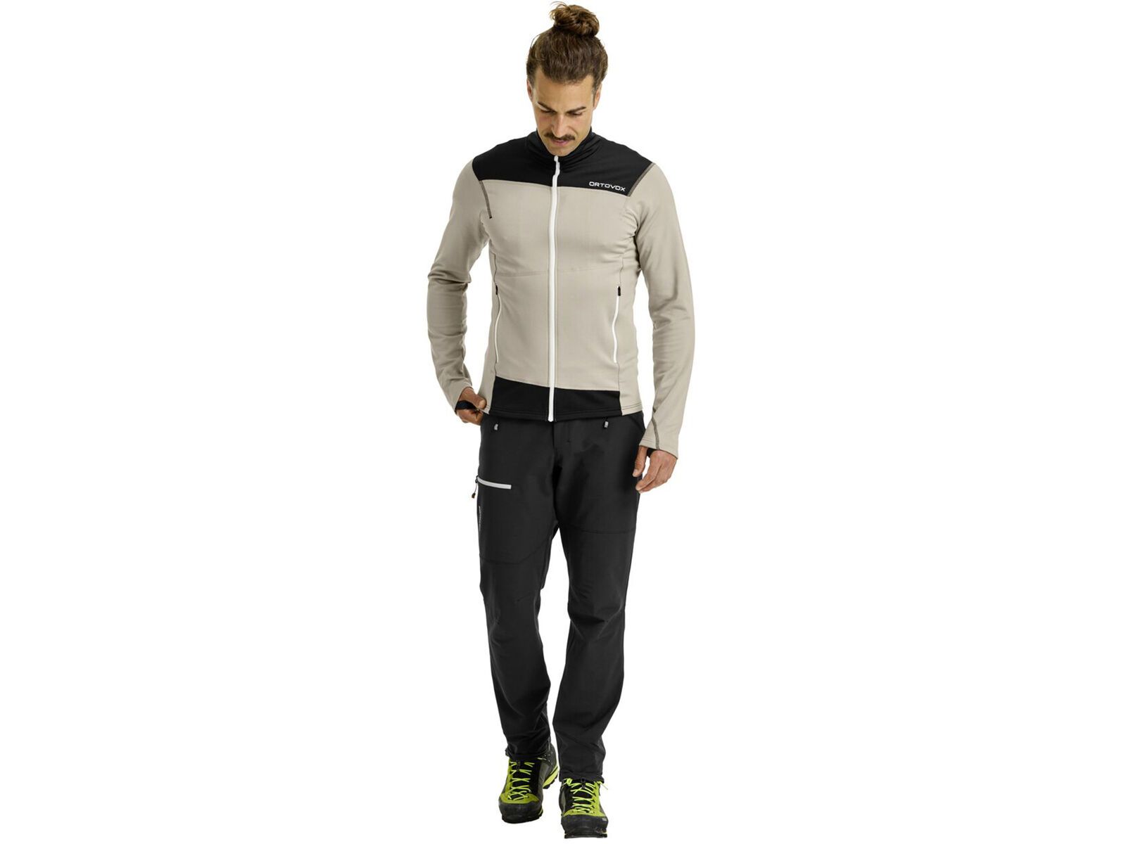Ortovox Merino Fleece Light Jacket M, grey sand | Bild 4