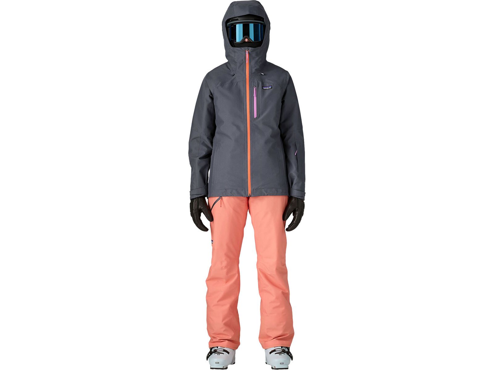 Patagonia Women's Insulated Powder Town Jacket, smolder blue w/orange peel | Bild 8