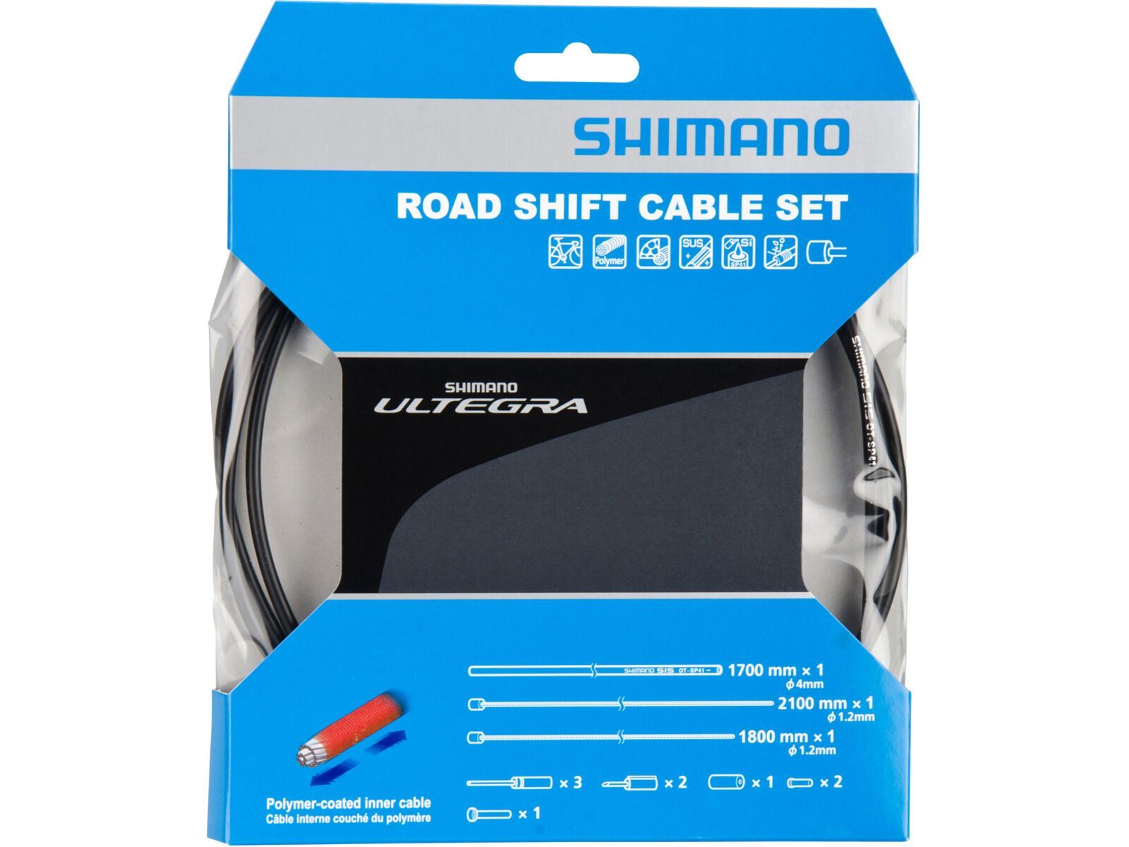 Shimano Schaltzug-Set Ultegra Polymer beschichtet, schwarz | Bild 1