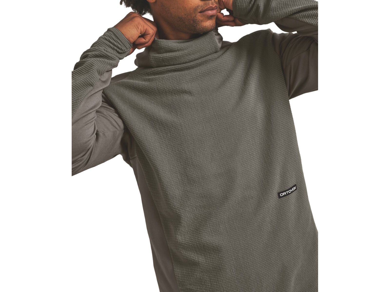 Ortovox Merino Fleece Cord Hoodie M, black raven | Bild 3