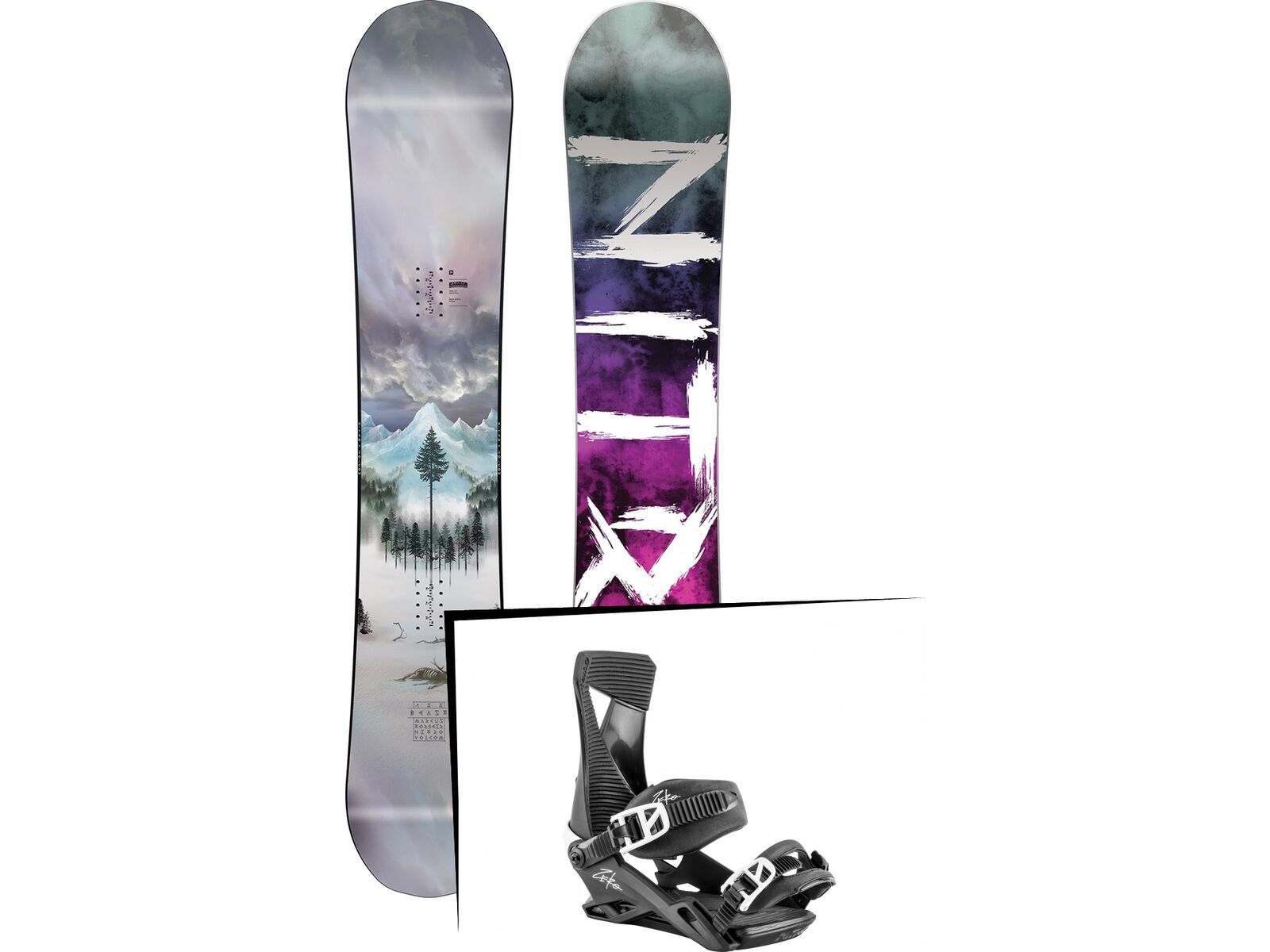 Set: Nitro Beast Nitro x Volcom 2019 + Nitro Zero dark night | Bild 1