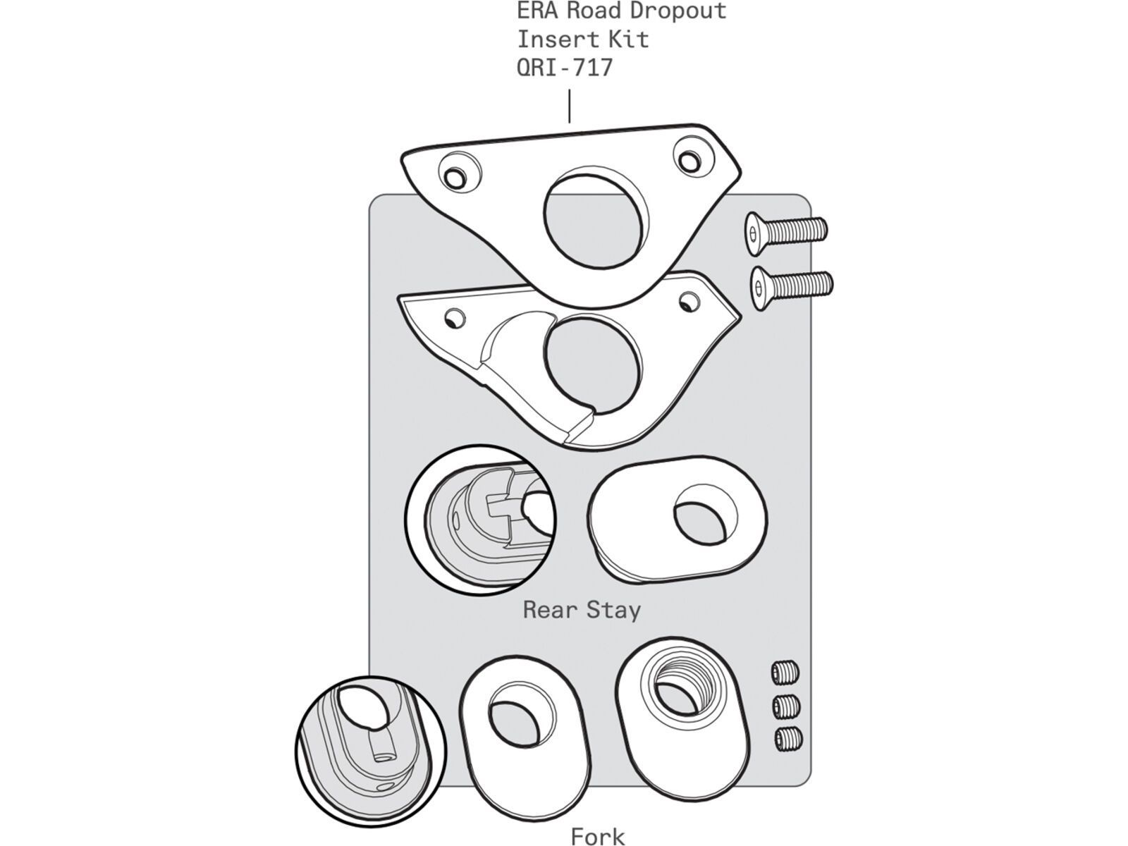 Cervelo ERA Road Dropout Insert Kit | Bild 2