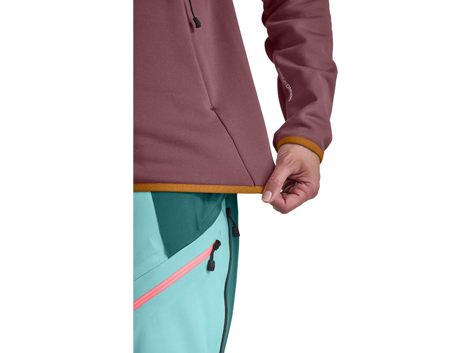 Ortovox Merino Fleece Plus Anorak W, petrol blue | Bild 4