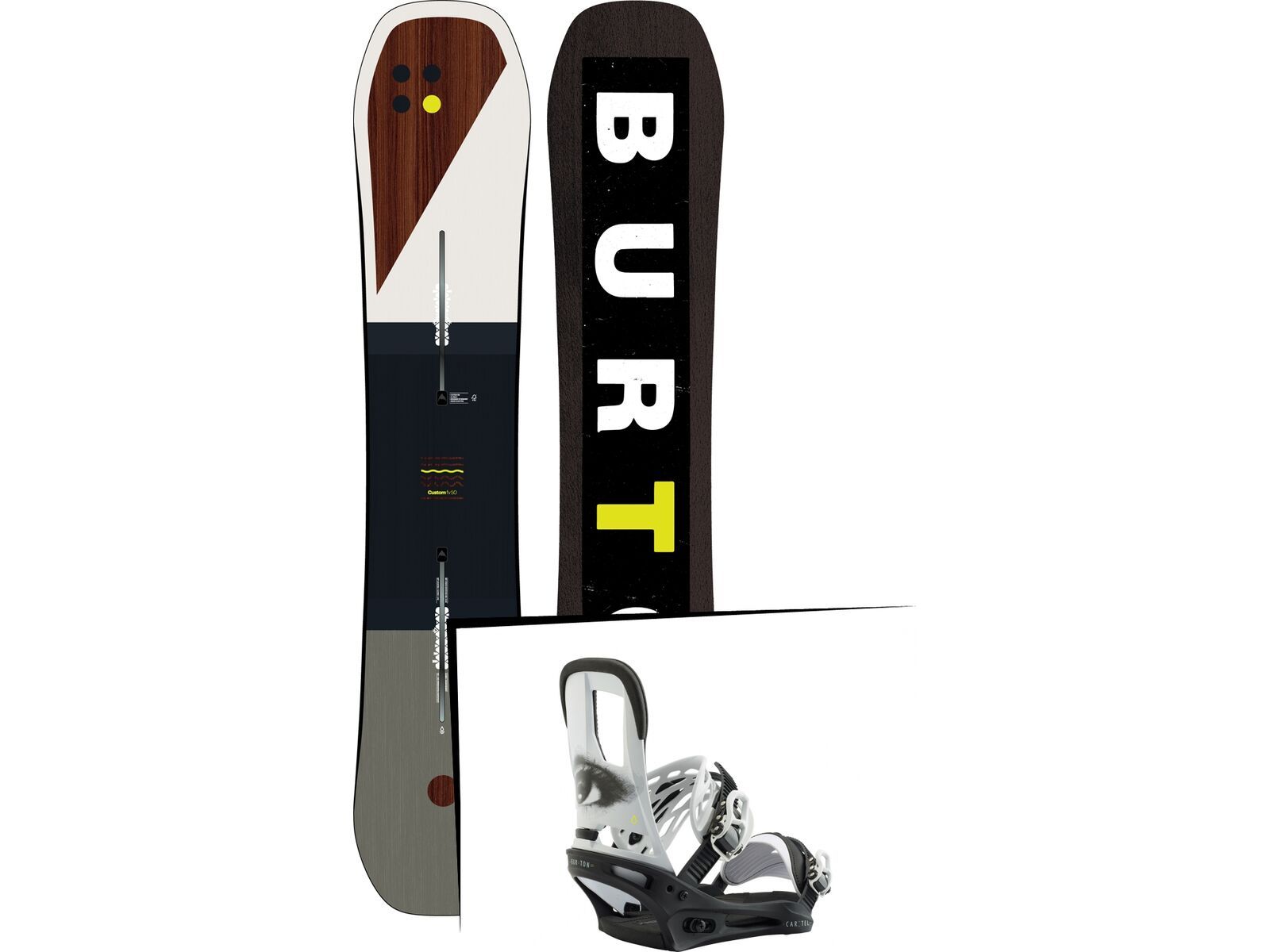 Set: Burton Custom Flying V 2019 + Cartel (2218384S) | Bild 1