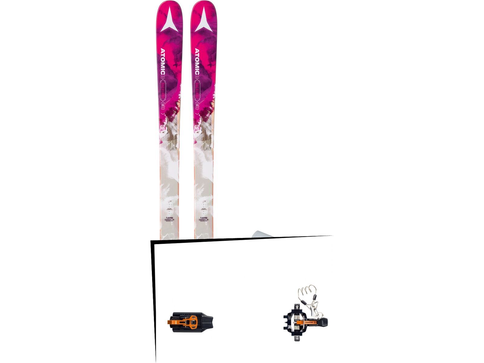 Set: Atomic Backland 85 W + Skin 2018 + Atomic Backland Tour black/orange | Bild 1