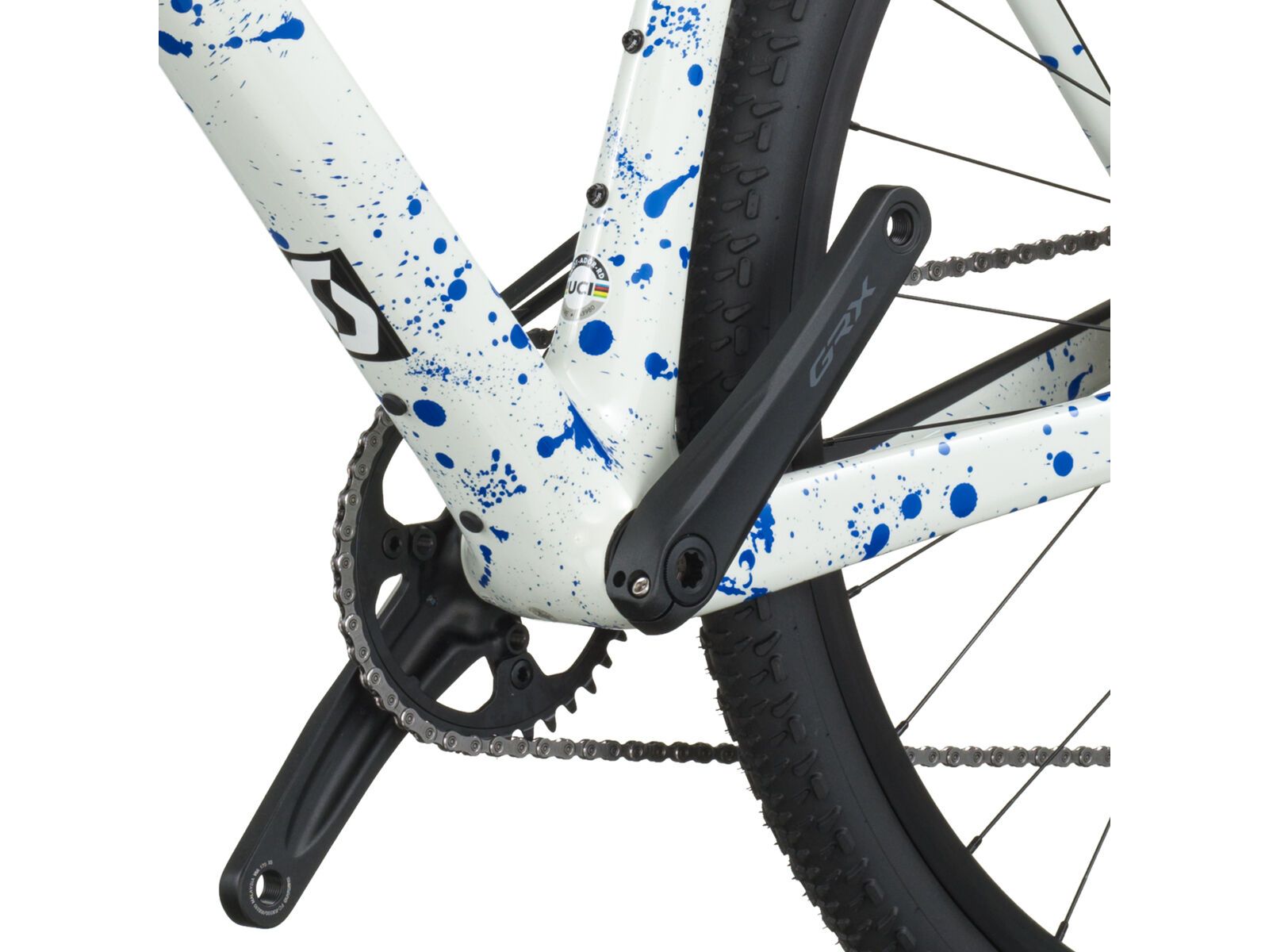 Scott Addict Gravel 30, white/splatter blue | Bild 6