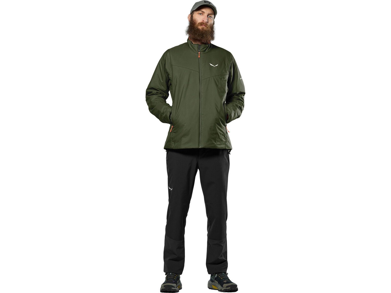 Salewa Puez Catinaccio 2 Tirolwool Responsive Jacke Herren, dark olive | Bild 3