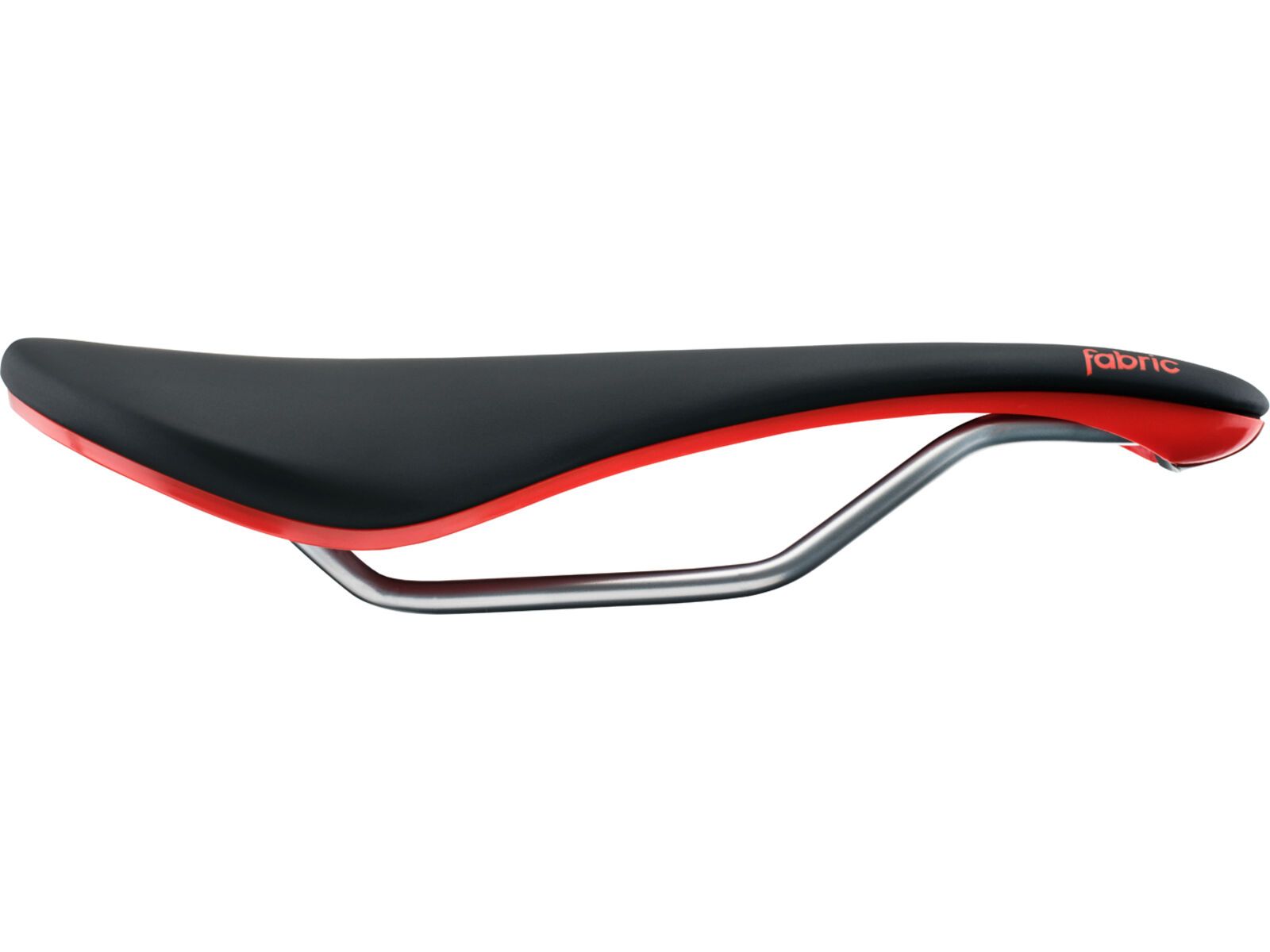 Fabric Line Elite Shallow Saddle - 134 mm, black-red | Bild 1