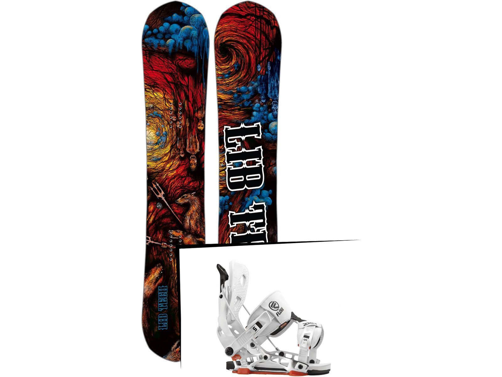 Set: Lib Tech From Hell Hot Knife 2017 + Flow NX2 (1513121S) | Bild 1