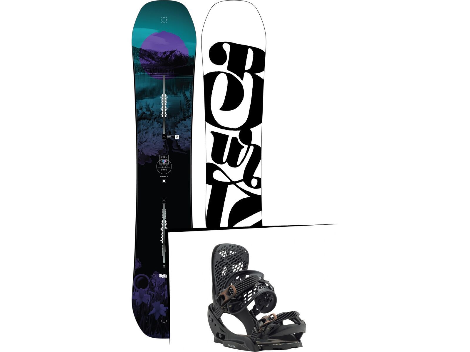 Set: Burton Feelgood Flying V 2019 +  Escapade EST (1930951S) | Bild 1