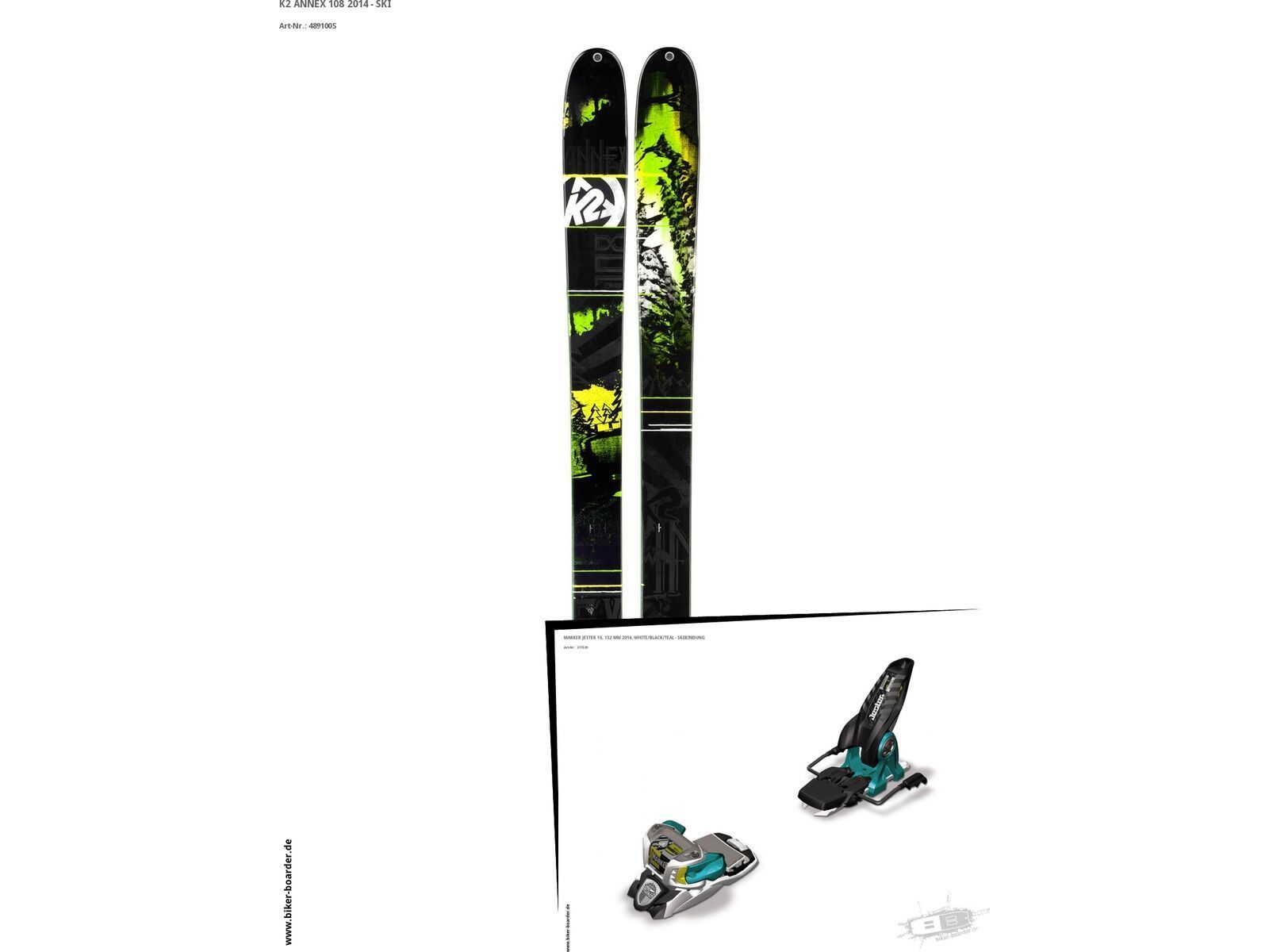 K2 SKI Set: Annex 108 2014 + Marker Jester 16 | Bild 1
