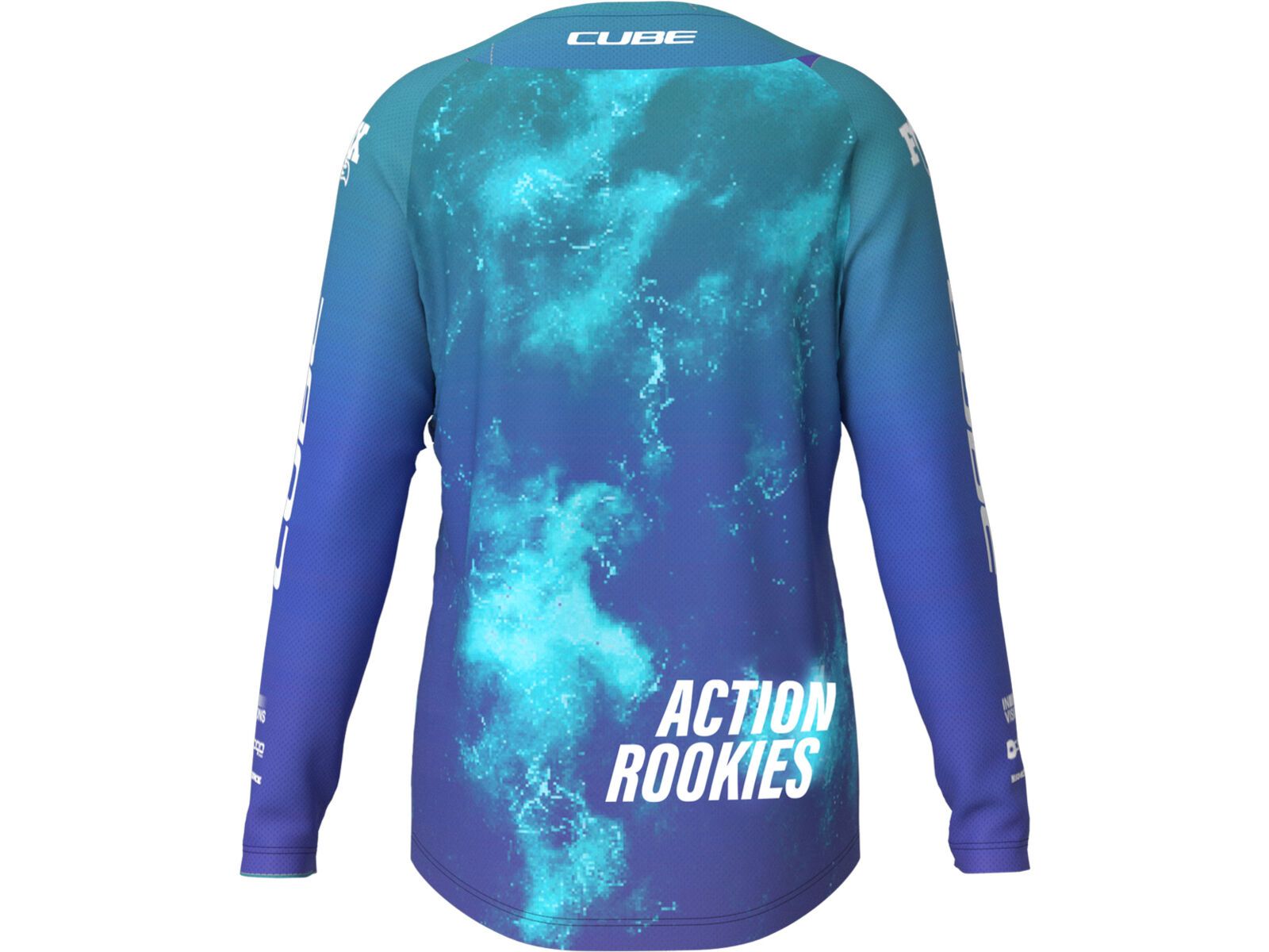 Cube MTB Trikot Rookie X Actionteam langarm, blue´n´green | Bild 2