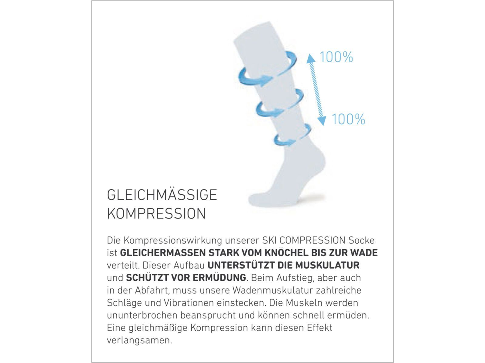 Ortovox Ski Compression Long Socks M, grey blend | Bild 2
