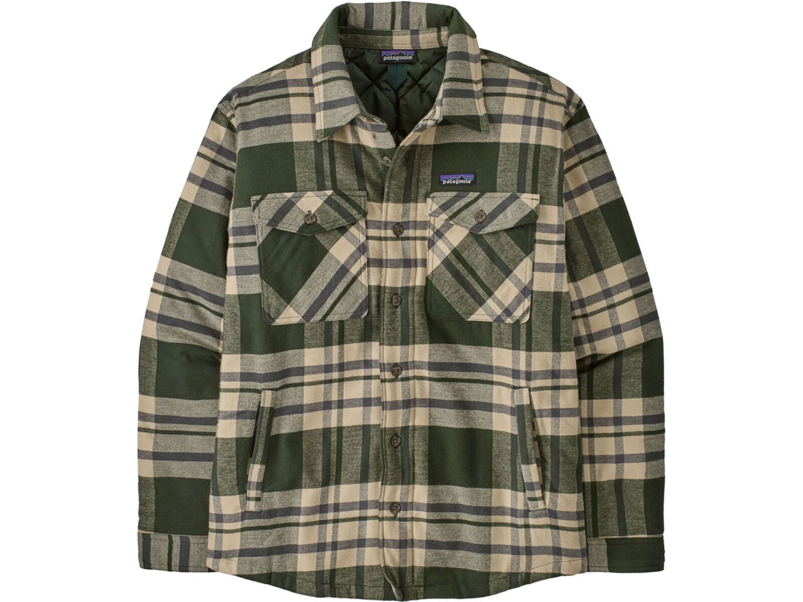 Patagonia Men's Lightweight Insulated Fjord Flannel Shirt Ashore, old growth green | Bild 1