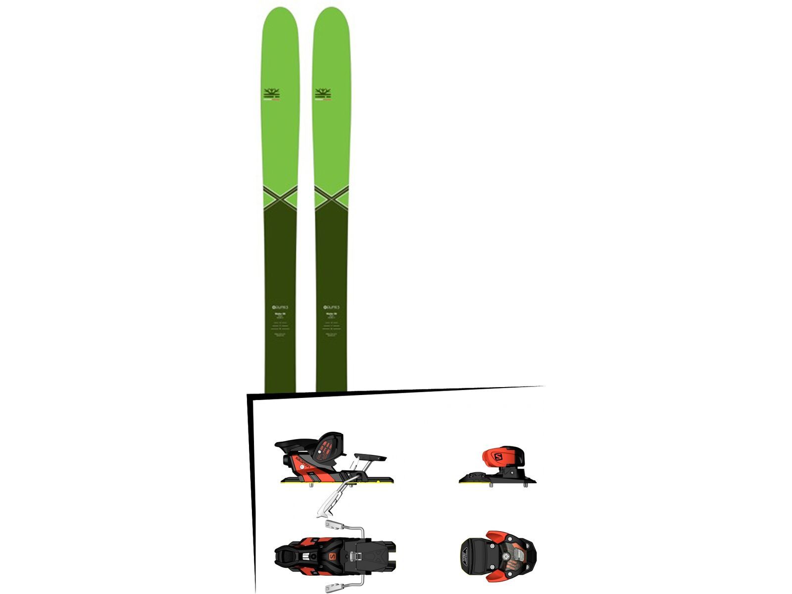 DPS Skis Set: Wailer 99 Pure3 Special Edition 2016 + Salomon Warden MNC 13 | Bild 1