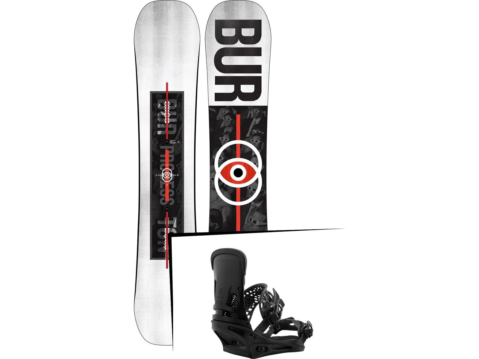 Set: Burton Process Flying V Wide 2019 + Burton Malavita brackish | Bild 1