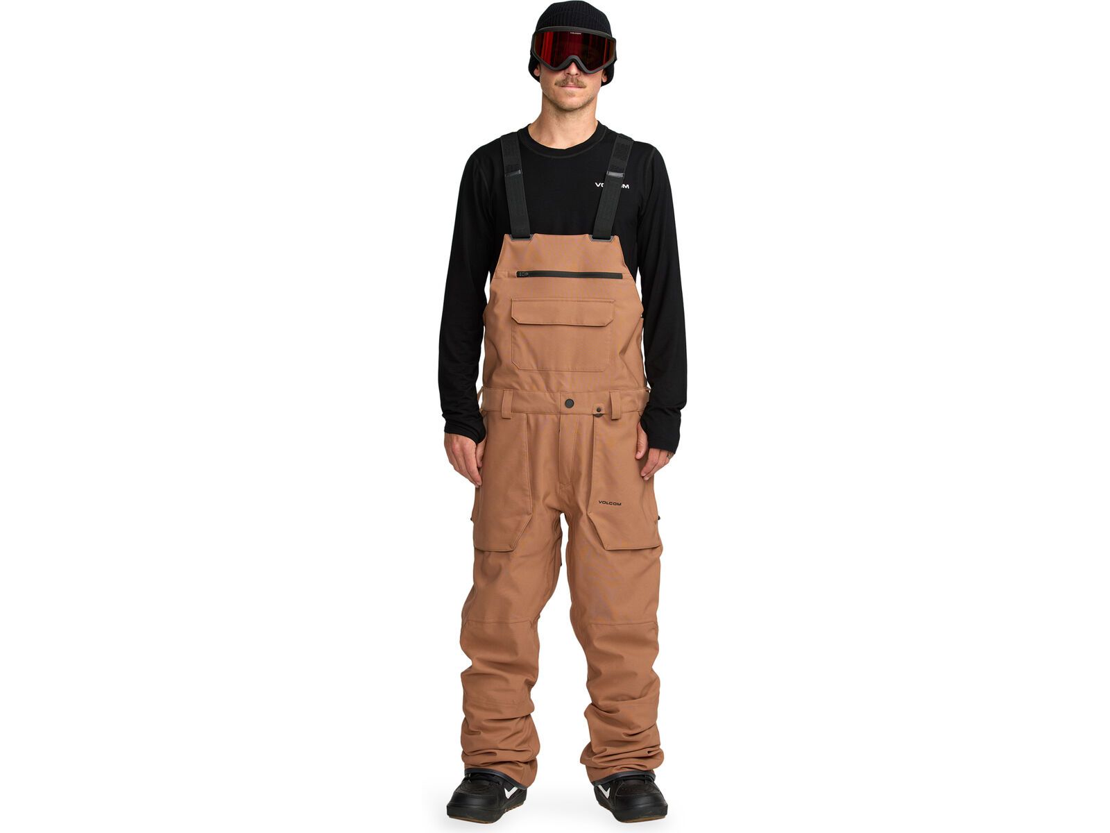 Volcom Roan Bib Overall, terra brown | Bild 1