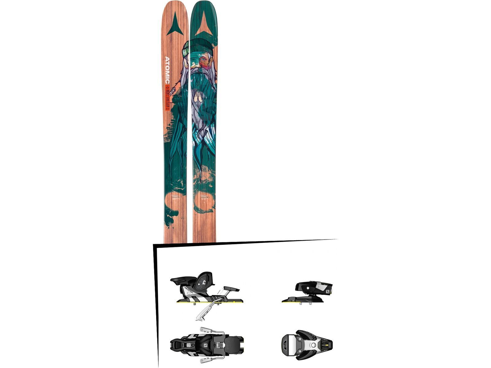 Set: Atomic Backland Bent Chetler 2017 + Salomon STH2 WTR 13 (1456105) | Bild 1