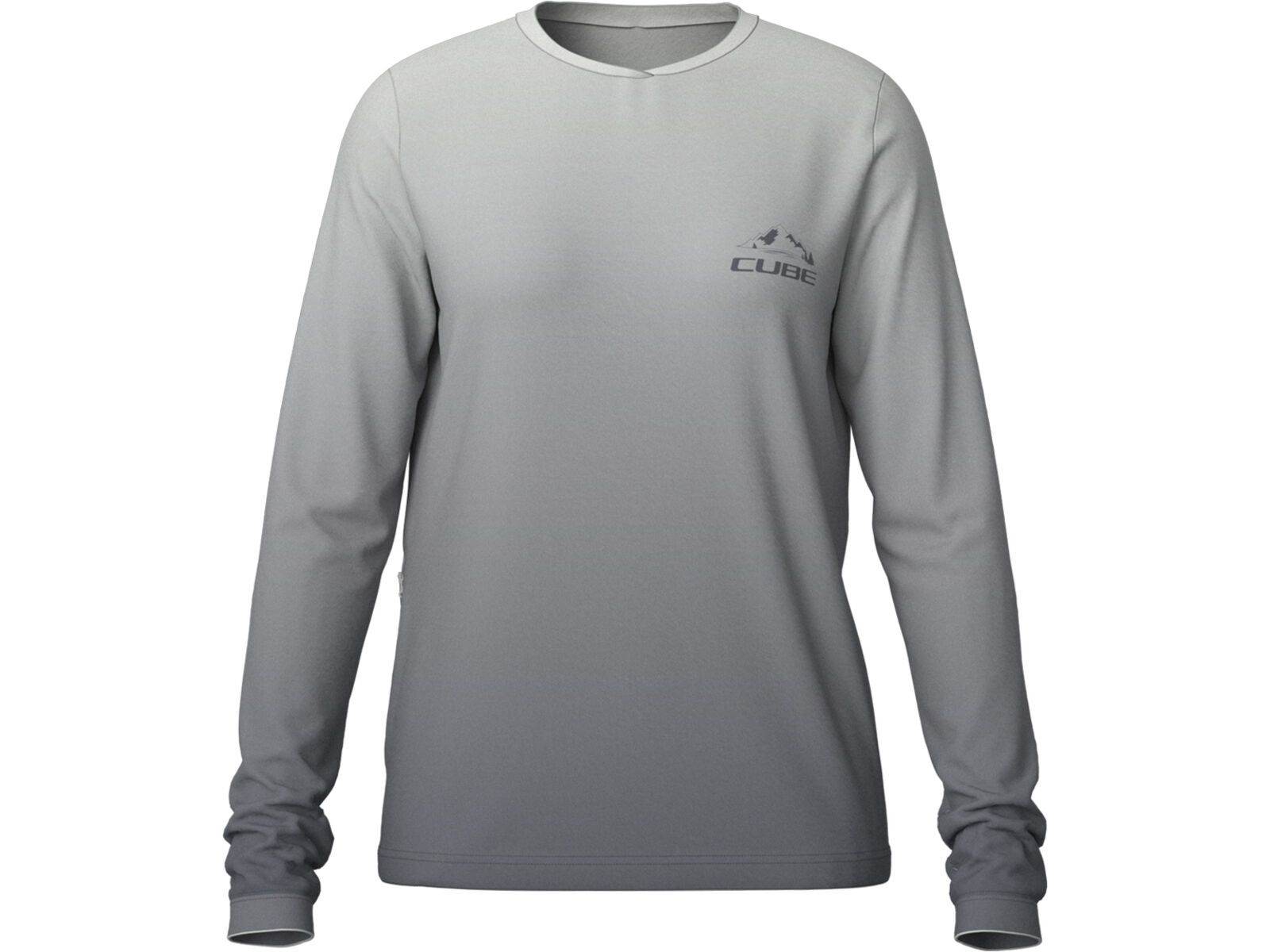Cube MTB Rundhalstrikot Soft Touch langarm, grey | Bild 1