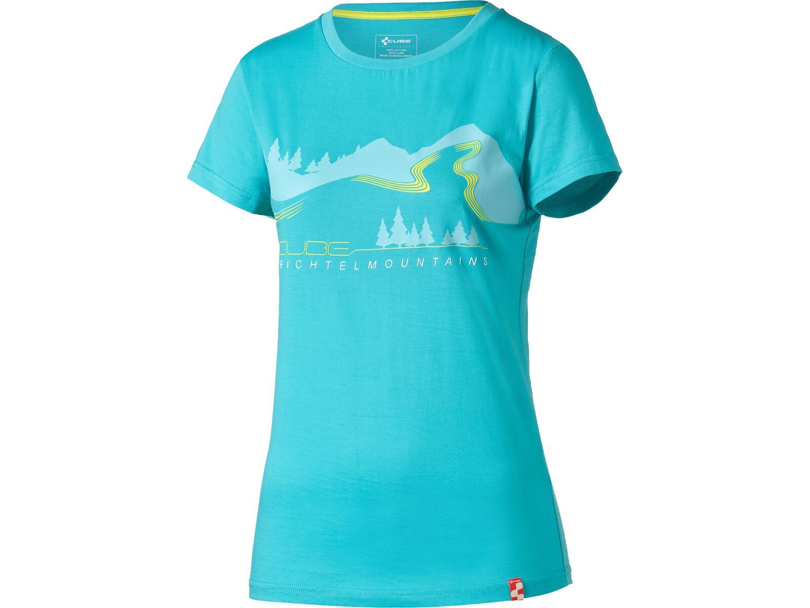 Cube WLS T-Shirt Fichtelmountains, blue´n´lime | Bild 1