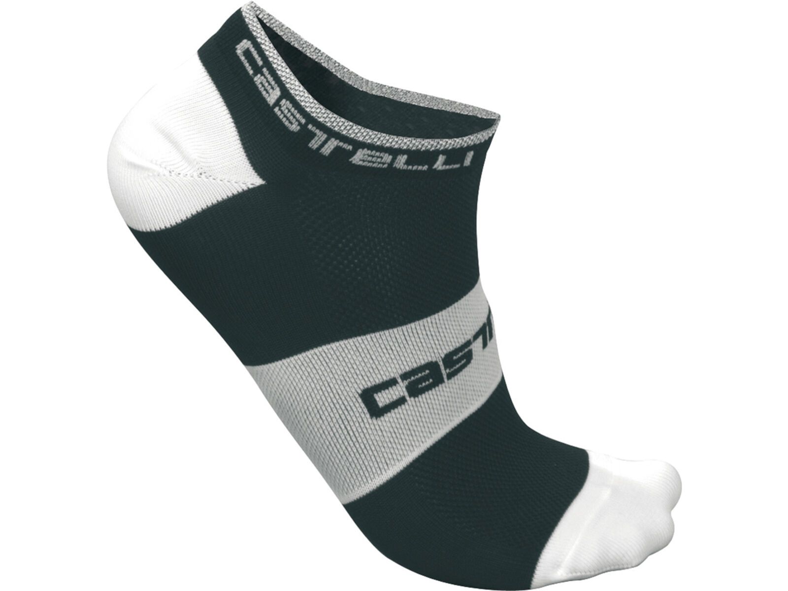 Castelli Lowboy Sock, black/white | Bild 1