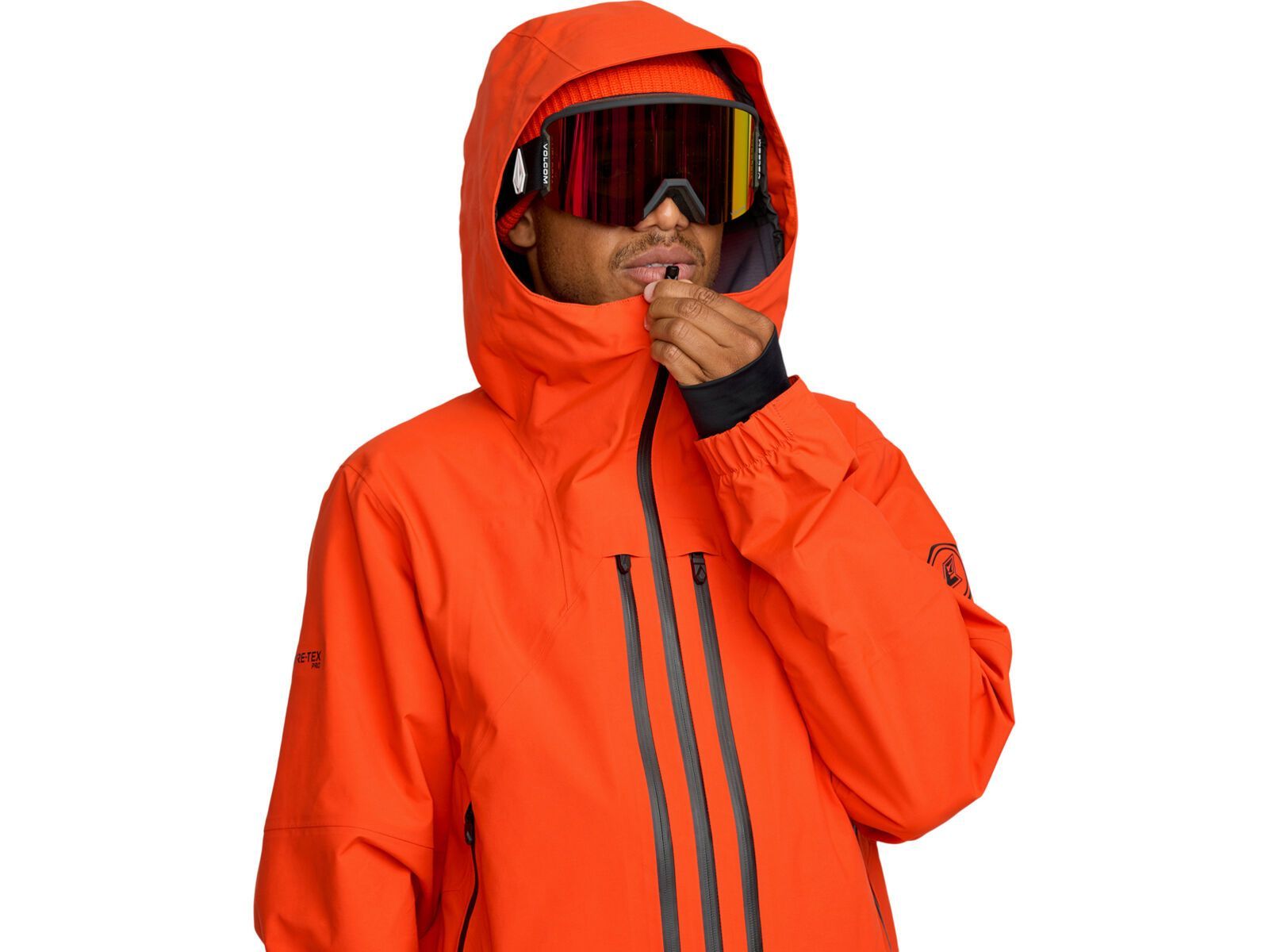 Volcom Anyox Guide Gore Pro Shell Jkt, orange shock | Bild 3