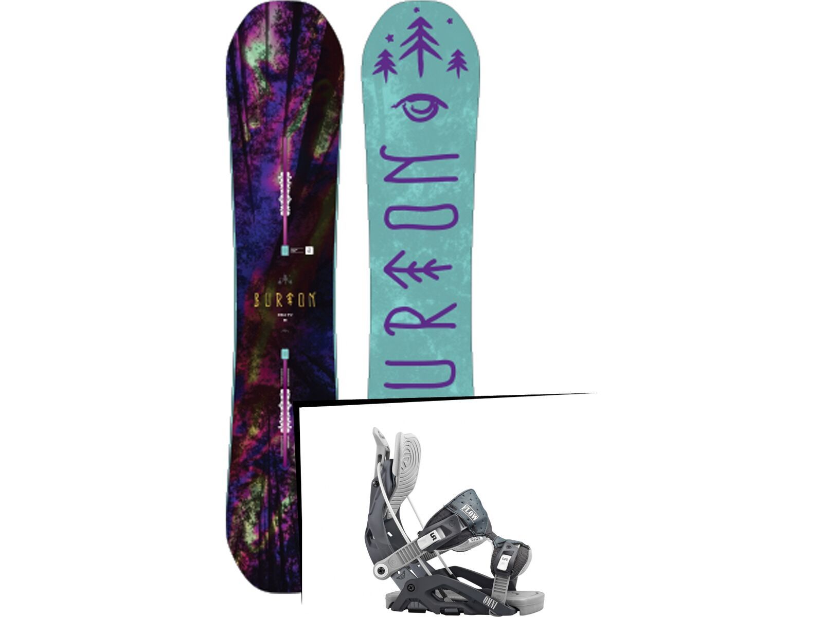 Set: Burton Deja Vu Flying V 2017 + Flow Omni (1513199S) | Bild 1