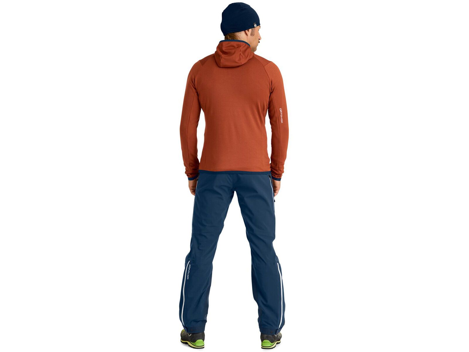 Ortovox Merino Fleece Grid Hoody M, clay orange | Bild 3