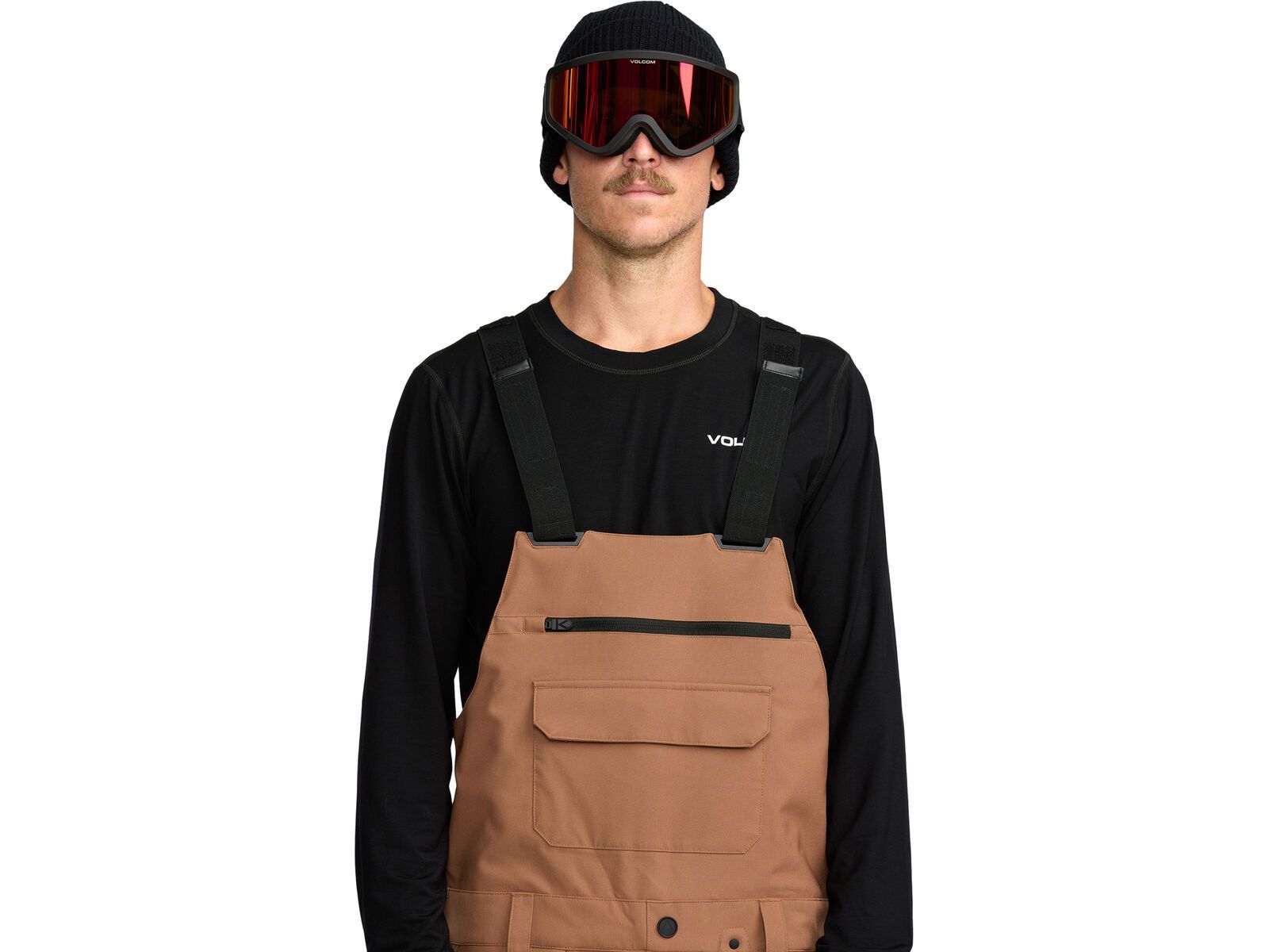 Volcom Roan Bib Overall, terra brown | Bild 4