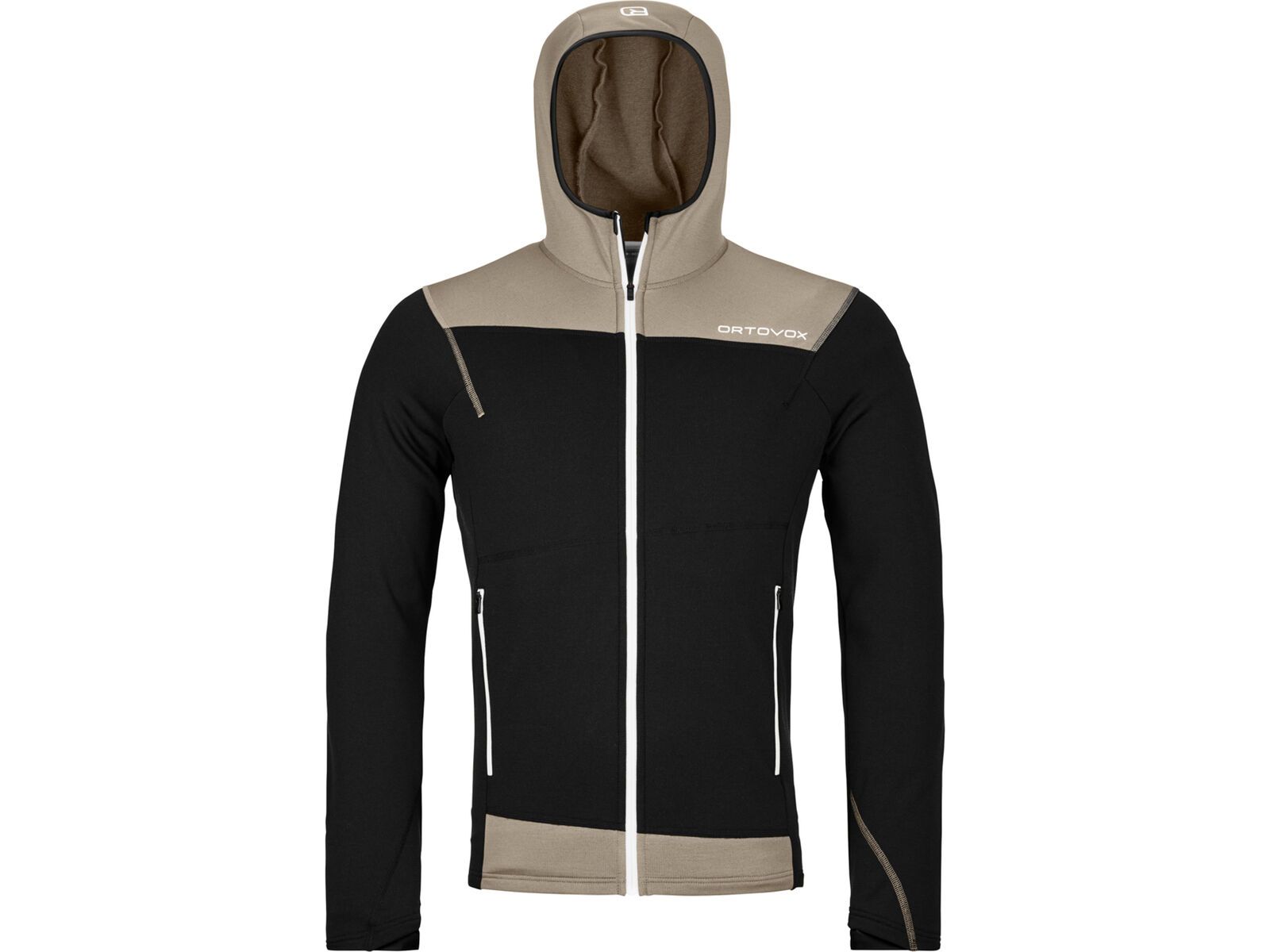 Ortovox Merino Fleece Light Hoody M, black raven | Bild 1