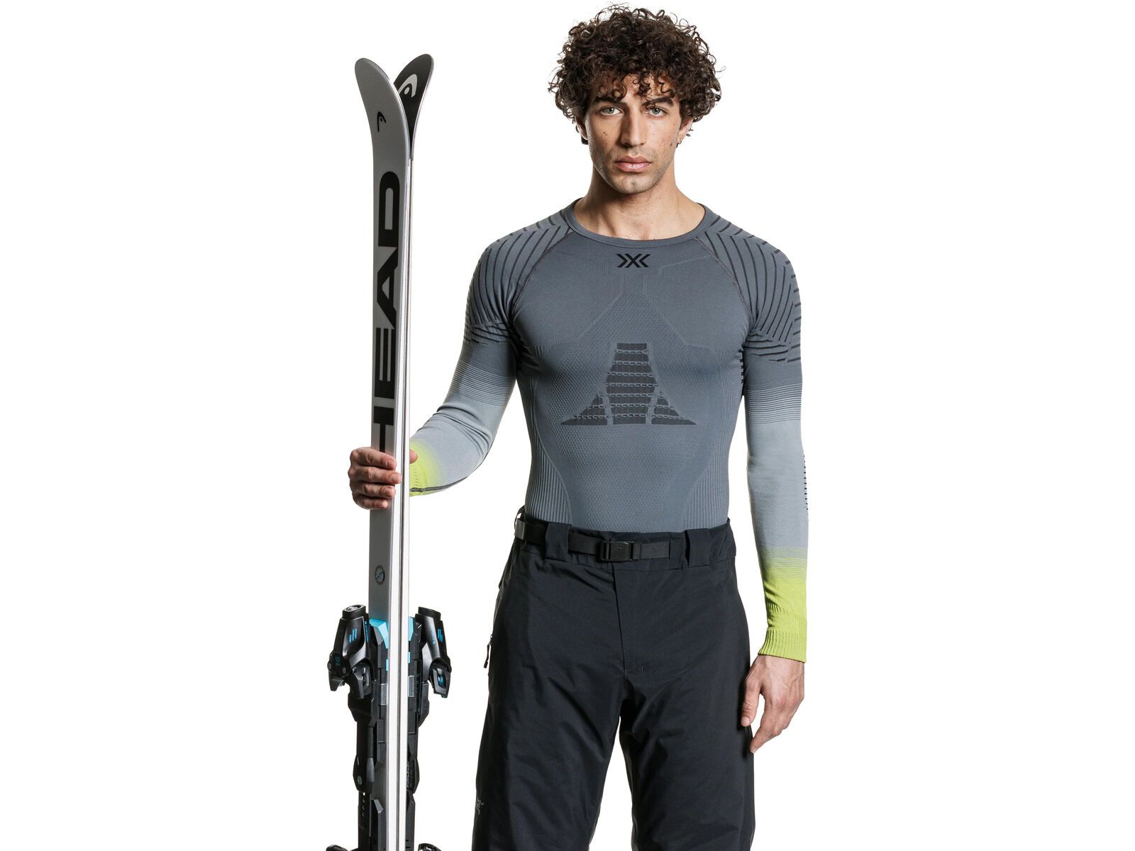 X-Bionic Invent Graphics Shirt LS Men, rhino grey/light grey/canary | Bild 3