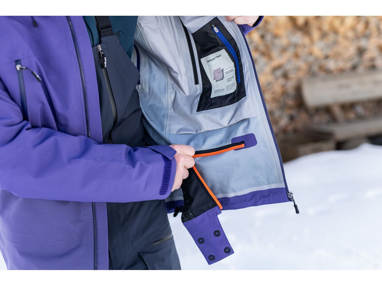 Penguin Männer 3 Lagen Dermizax Shell Jacke, purple | Bild 10