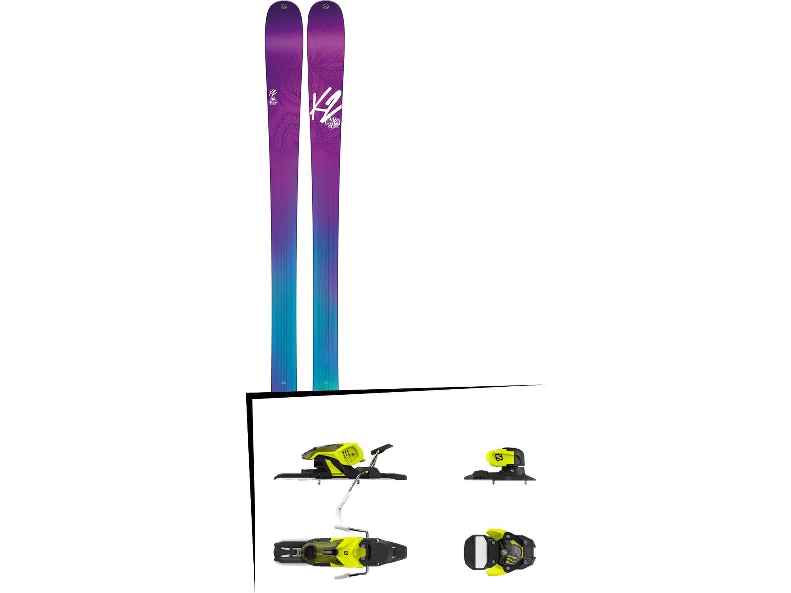 Set: K2 Missconduct 2016 + Salomon Warden 11 90 mm, yellow black - Skiset | Bild 1