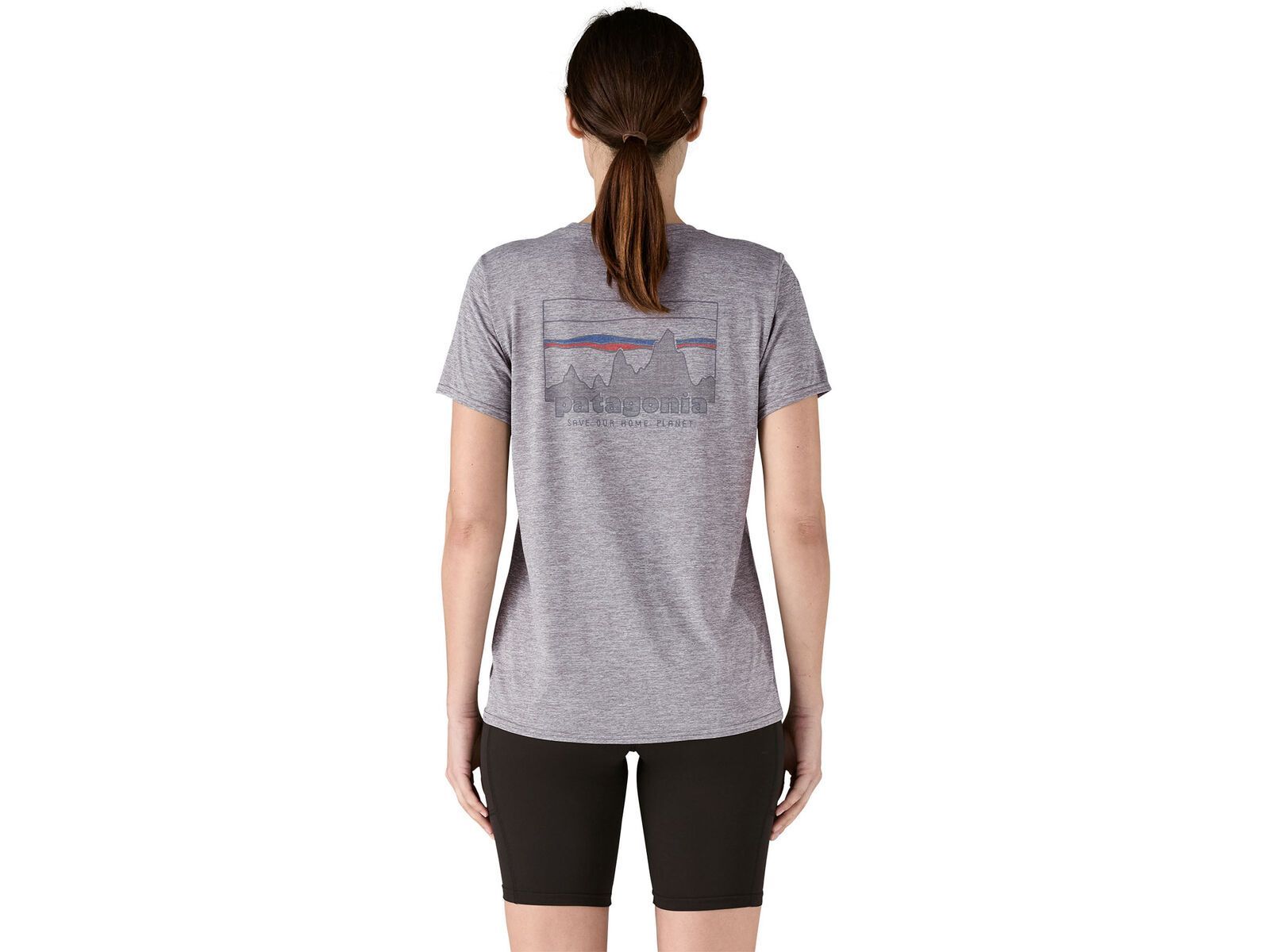 Patagonia Women's Capilene Cool Daily Graphic Shirt '73 Skyline, feather grey | Bild 2