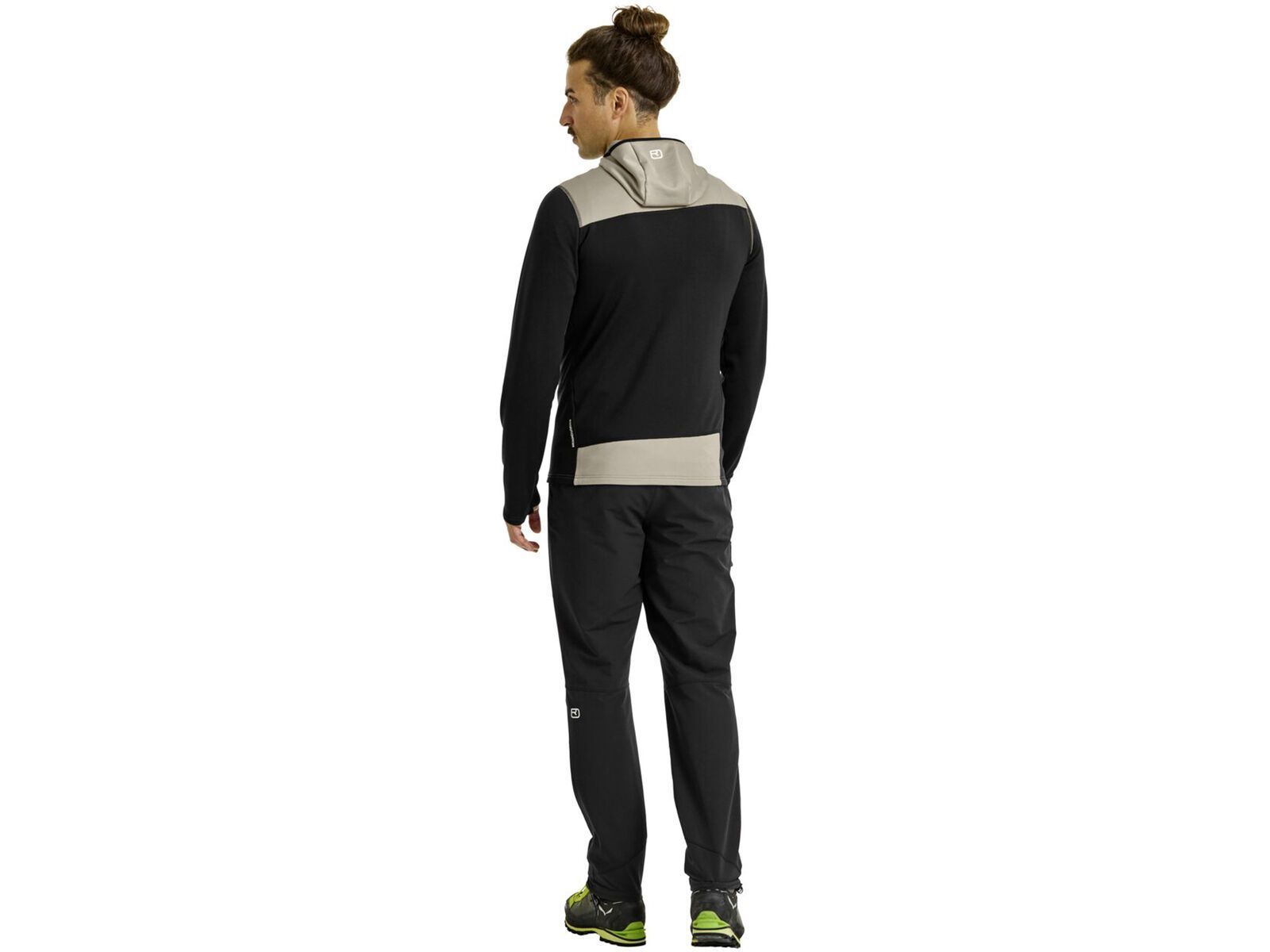 Ortovox Merino Fleece Light Hoody M, black raven | Bild 4