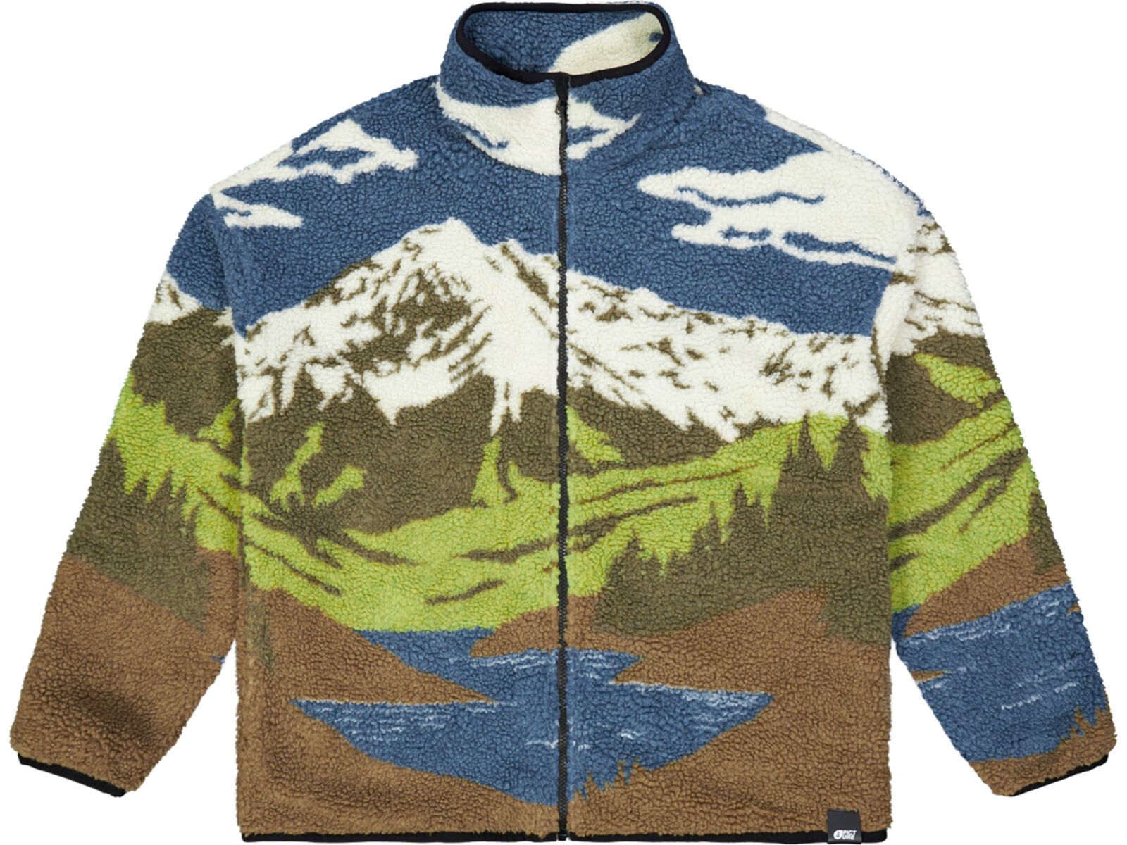 Picture Hafdals Zip Fleece, cloudy landsc sherpa m | Bild 2