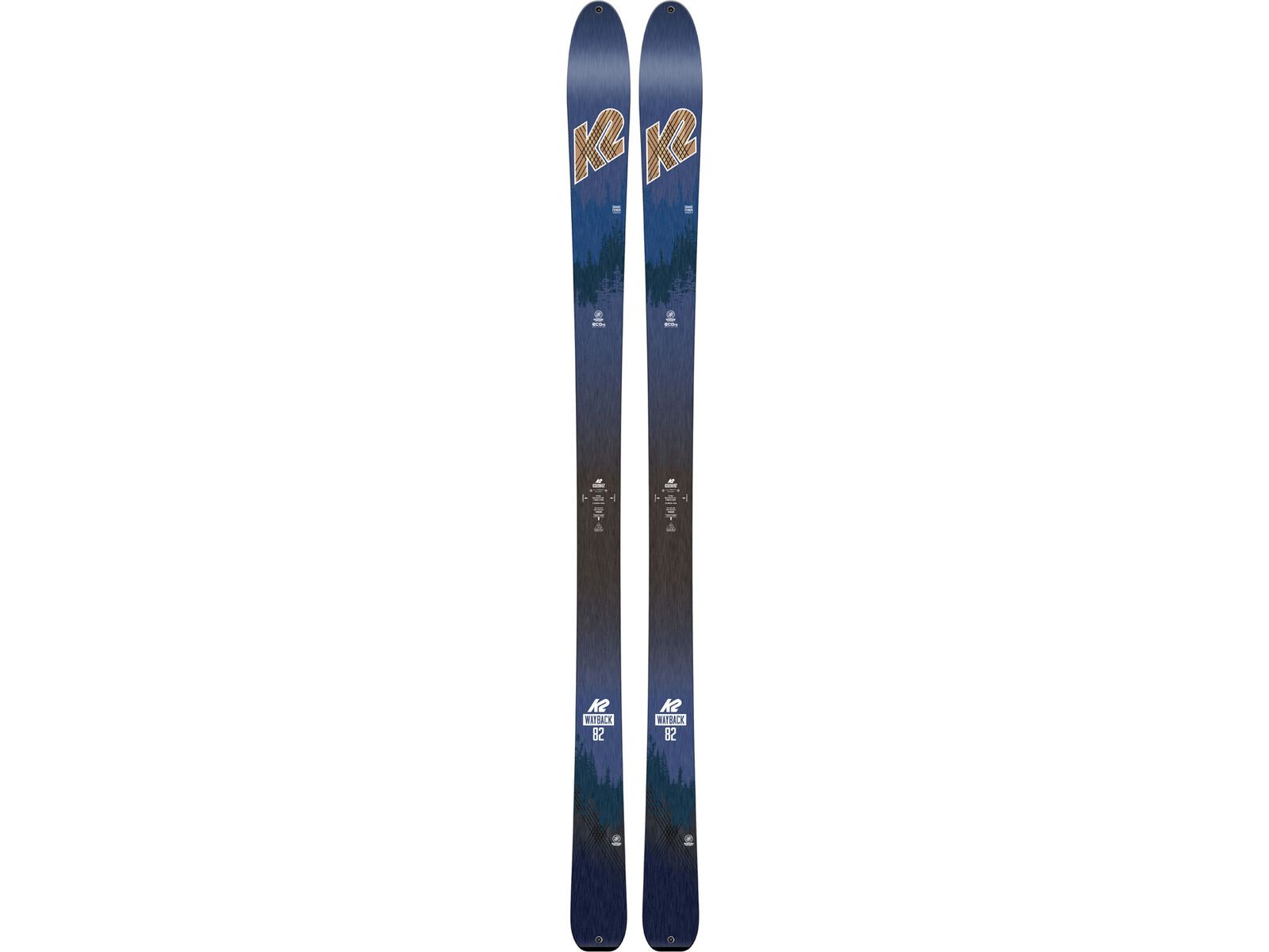 Set: K2 SKI Wayback 82 ECOre 2018 + Marker Alpinist 9 Long Travel black/titanium | Bild 2