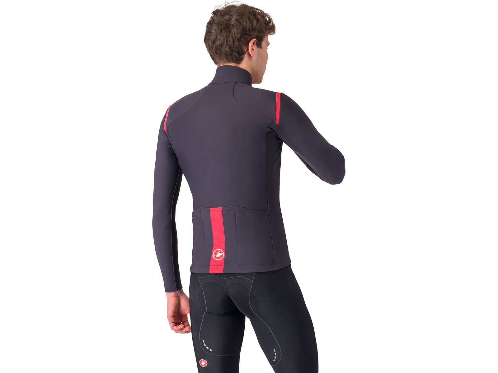 Castelli Tutto Nano RoS Jersey, dark gray/red | Bild 2