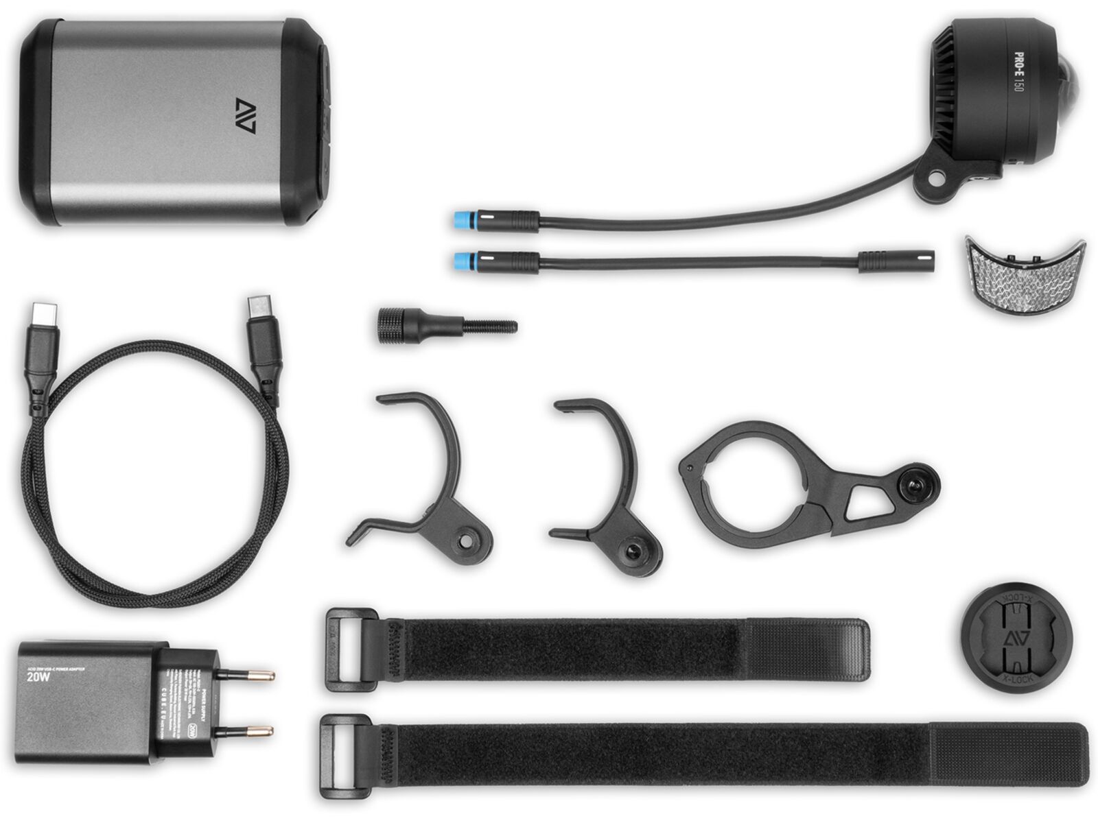 Cube Acid Frontlicht Pro-E 150 PowerBank, black, space grey`n`black | Bild 2