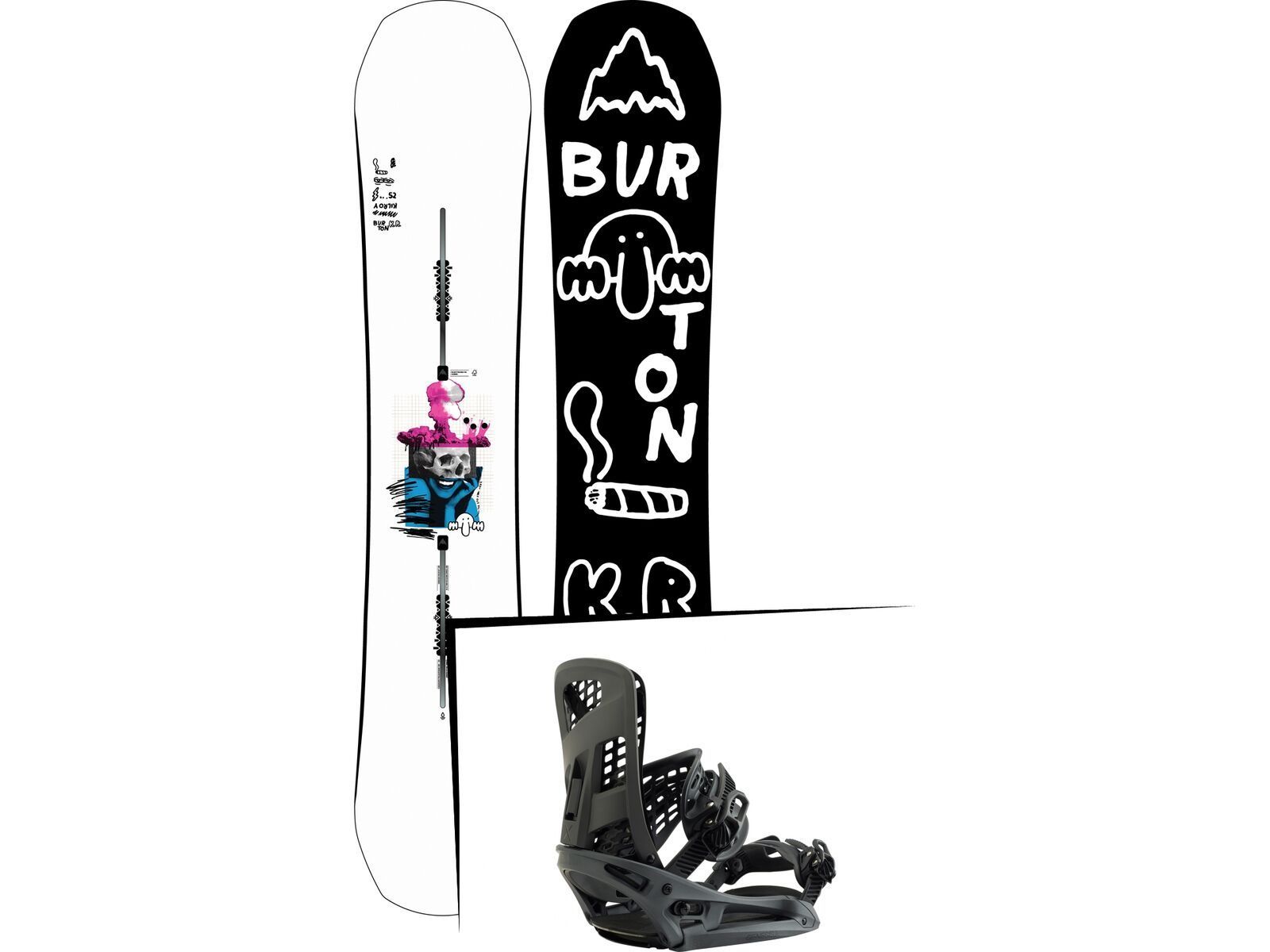 Set: Burton Kilroy Process 2019 + Burton Genesis X EST black matte | Bild 1