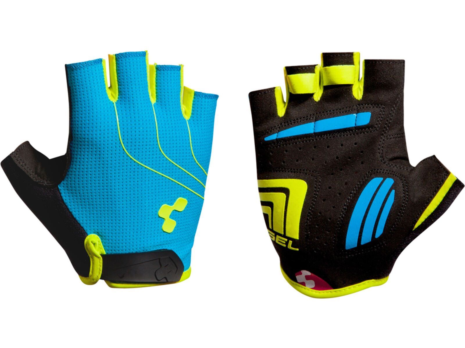 Cube Natural Fit Handschuhe Kurzfinger, blue´n´lime´n´black | Bild 1