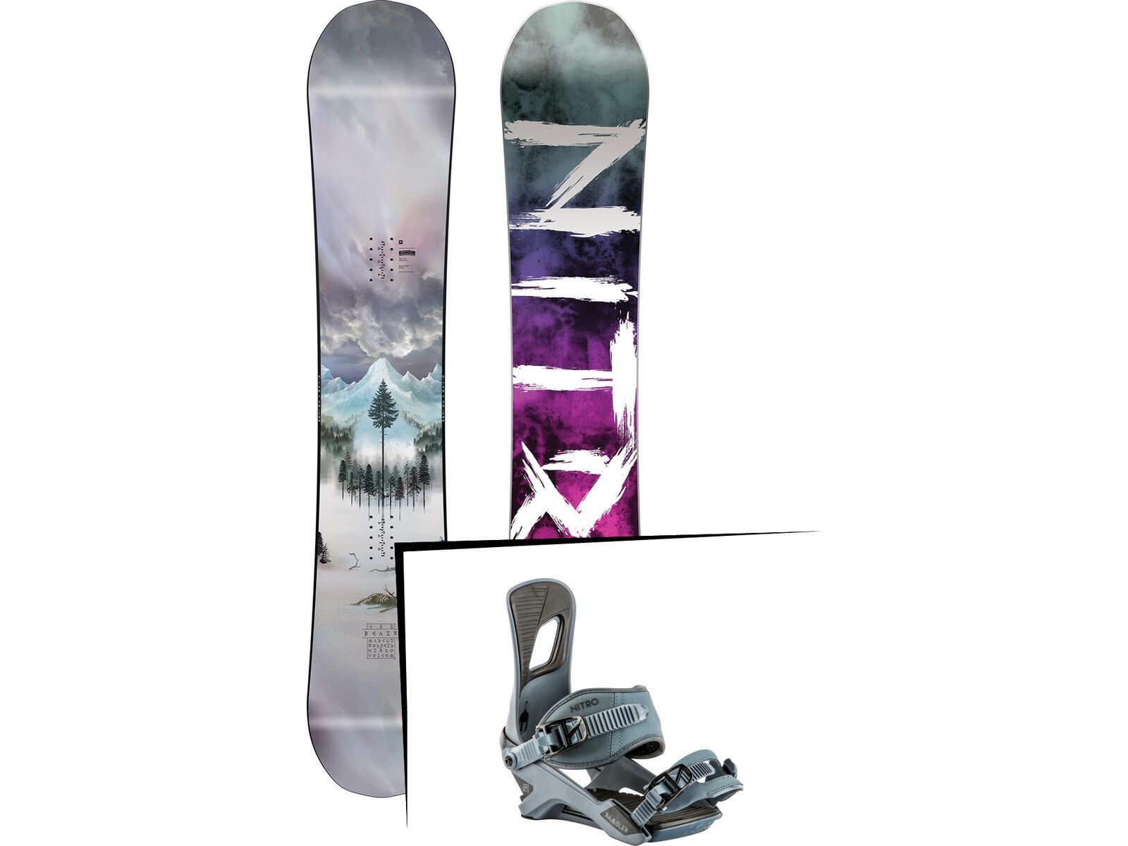 Set: Nitro Beast Nitro x Volcom 2019 + Nitro Rambler blue steel | Bild 1
